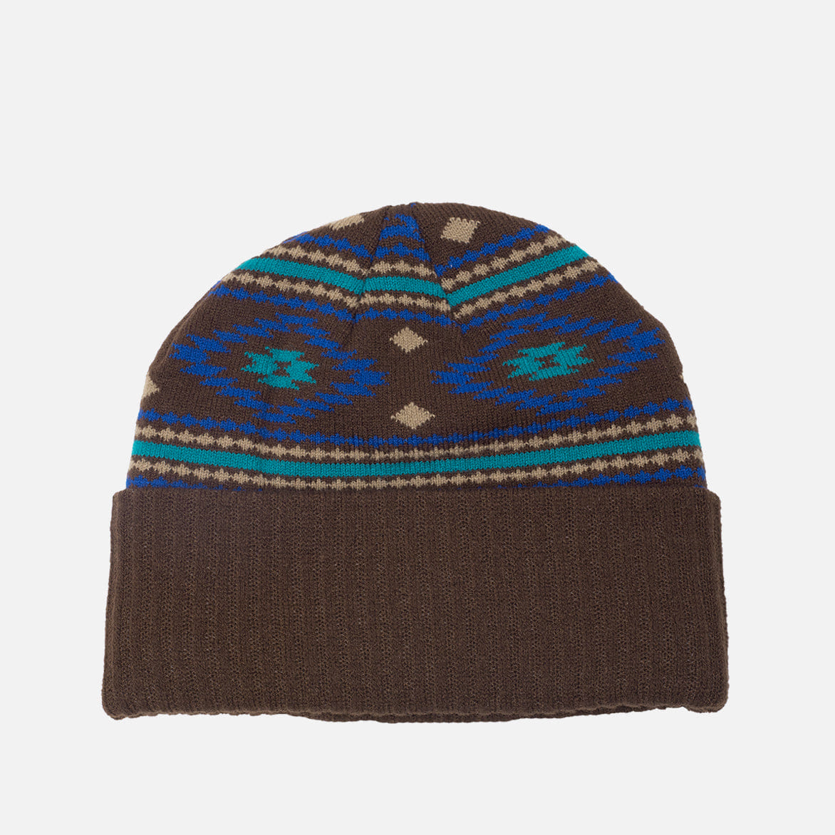 Lapstone & Hammer LAPSTONE INTARSIA KNIT BEANIE - BROWN
