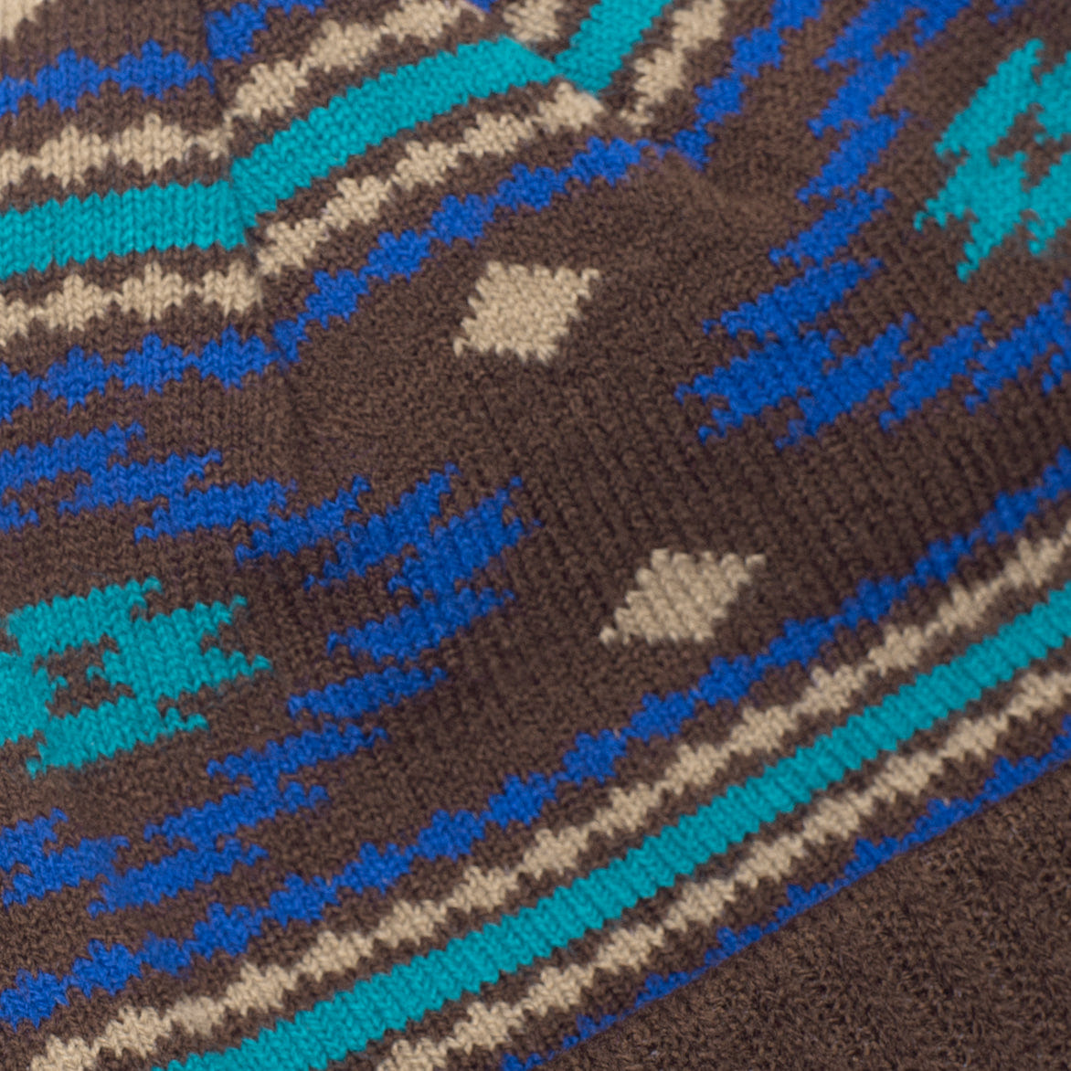 Lapstone & Hammer LAPSTONE INTARSIA KNIT BEANIE - BROWN