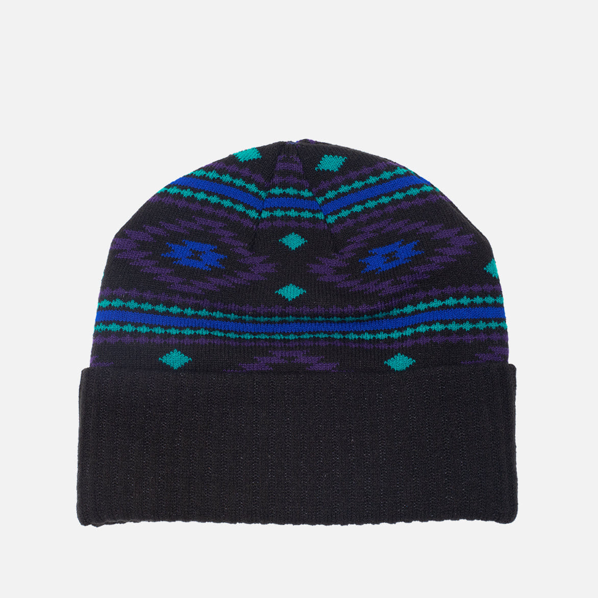 Lapstone & Hammer LAPSTONE INTARSIA KNIT BEANIE - BLACK