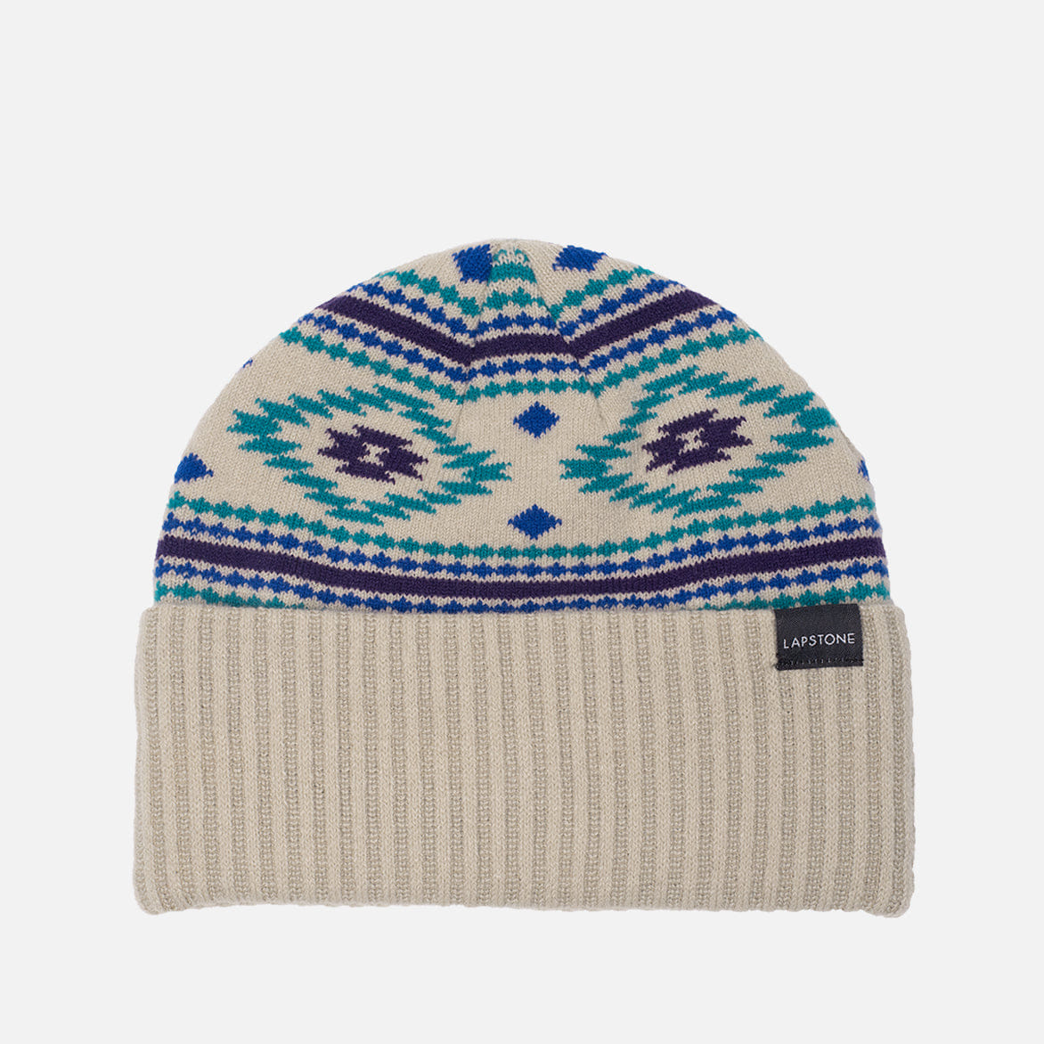Lapstone & Hammer LAPSTONE INTARSIA KNIT BEANIE - IVORY