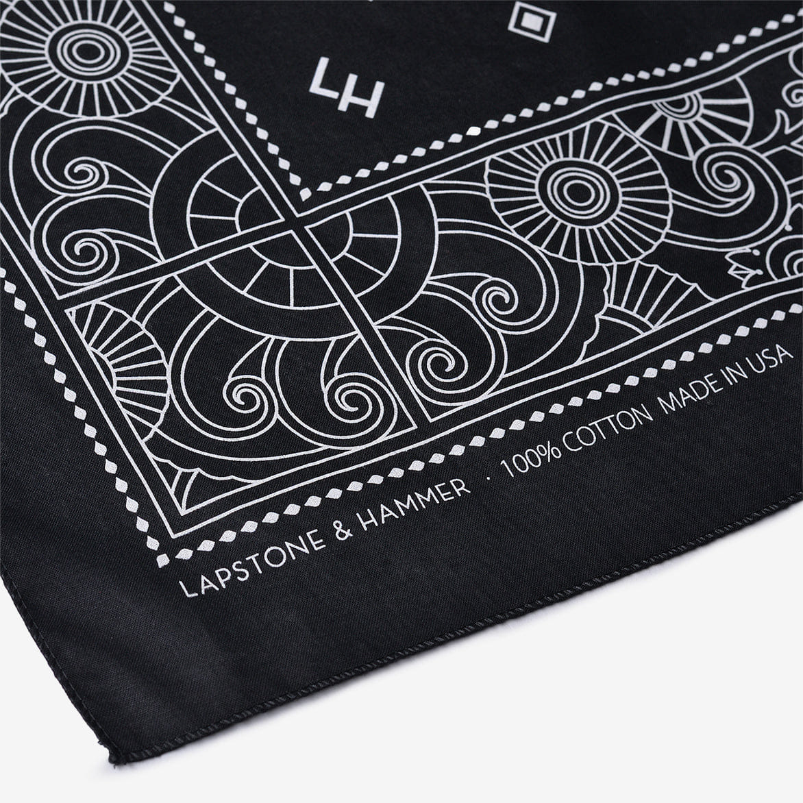 Lapstone & Hammer LAPSTONE MEDALLION DECO BANDANA - BLACK