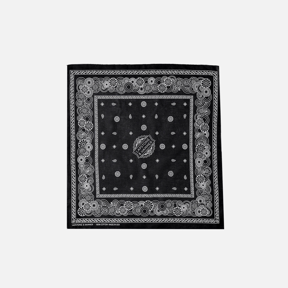 Lapstone & Hammer LAPSTONE STACK DECO BANDANA - BLACK / WHITE