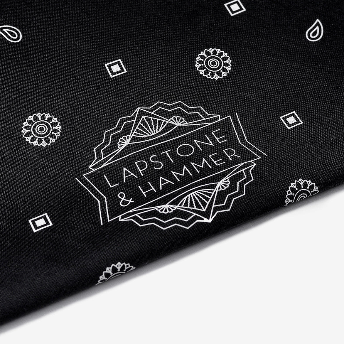 Lapstone & Hammer LAPSTONE STACK DECO BANDANA - BLACK / WHITE