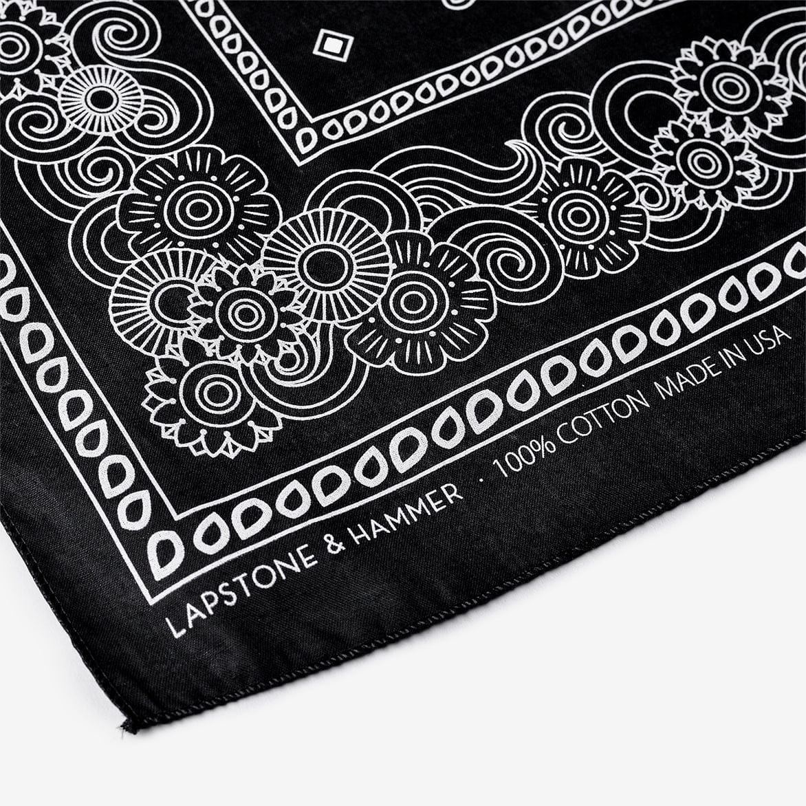 Lapstone & Hammer LAPSTONE STACK DECO BANDANA - BLACK / WHITE