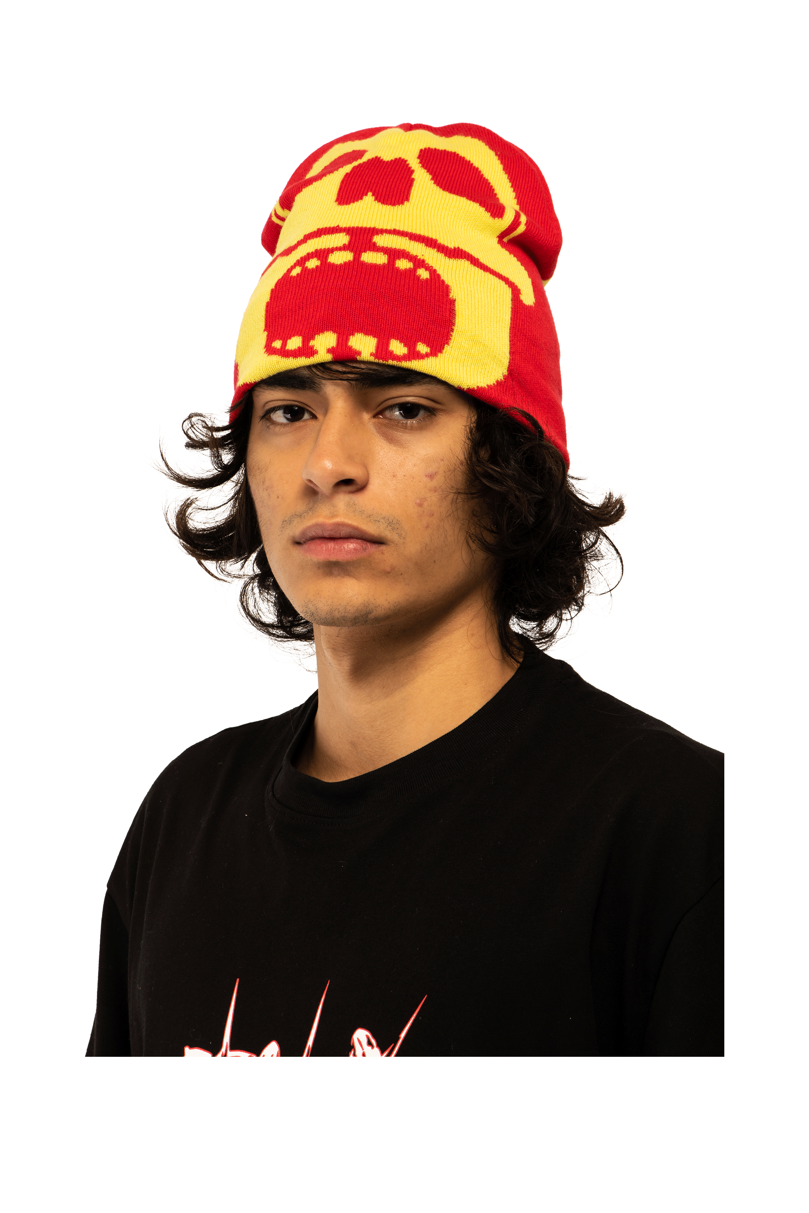One Block Down Skull Beanie