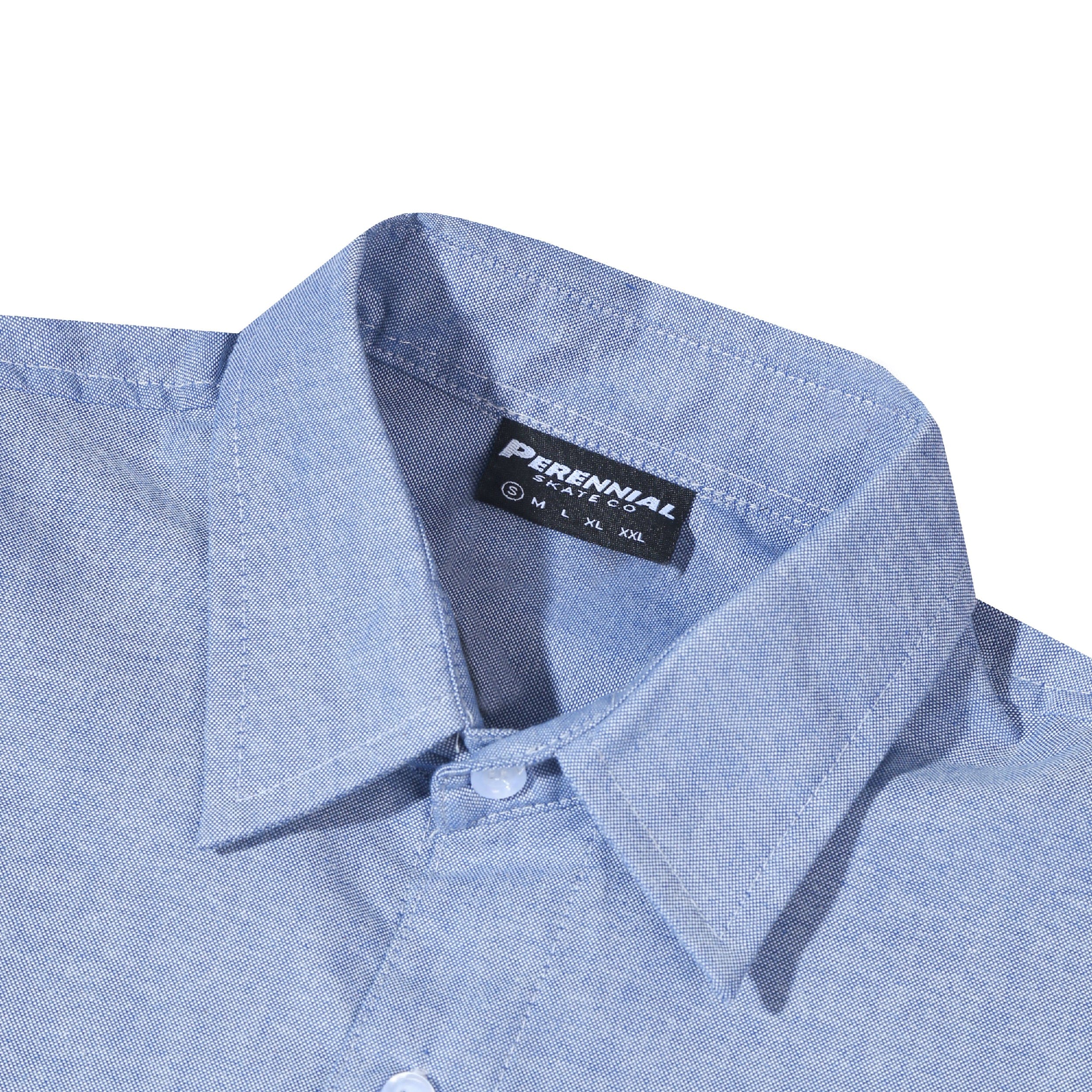 Perennial Skate Co. Mini Logo Ls Shirt - Blue