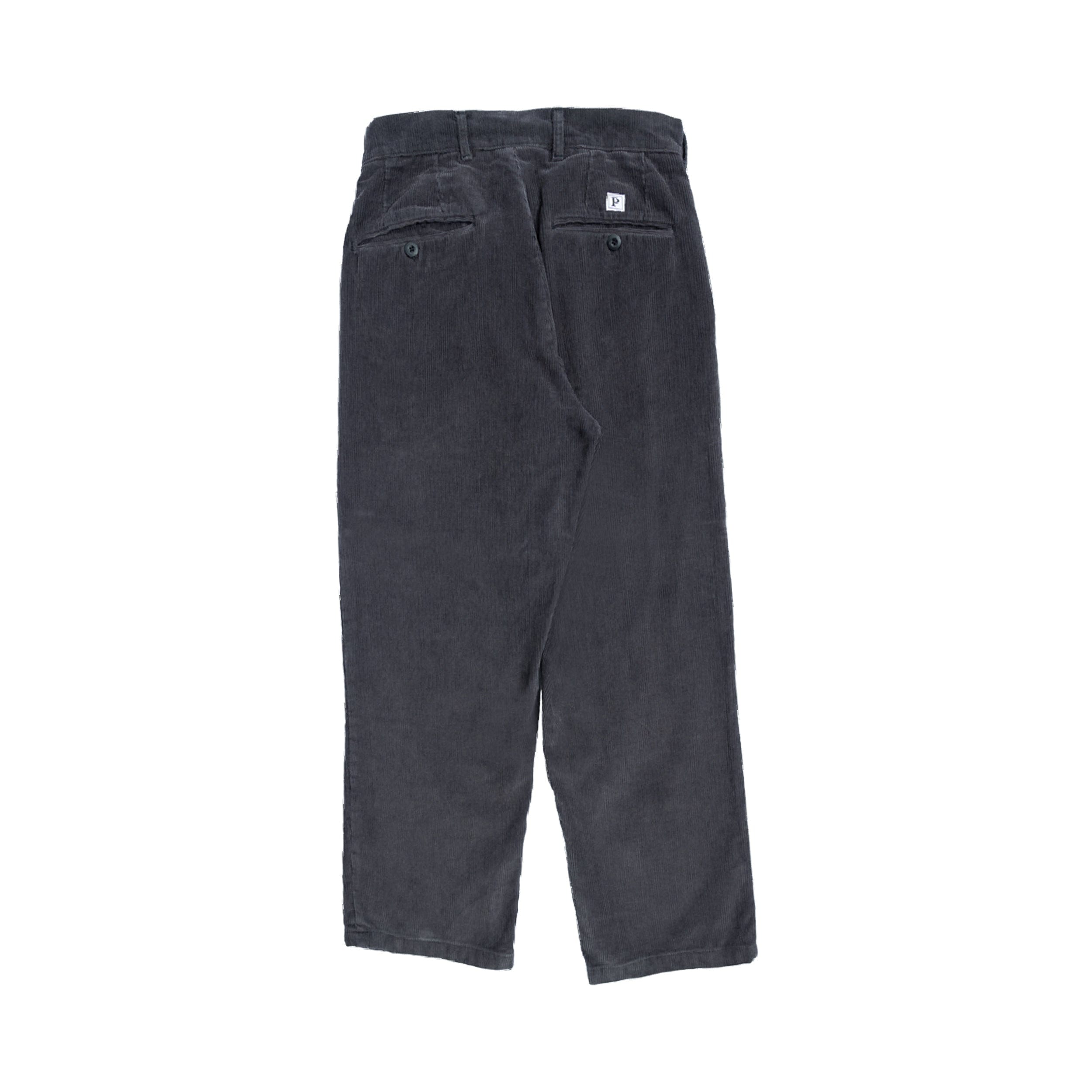 Politeunivers Double Pleated Corduroy Pants - Washed Black