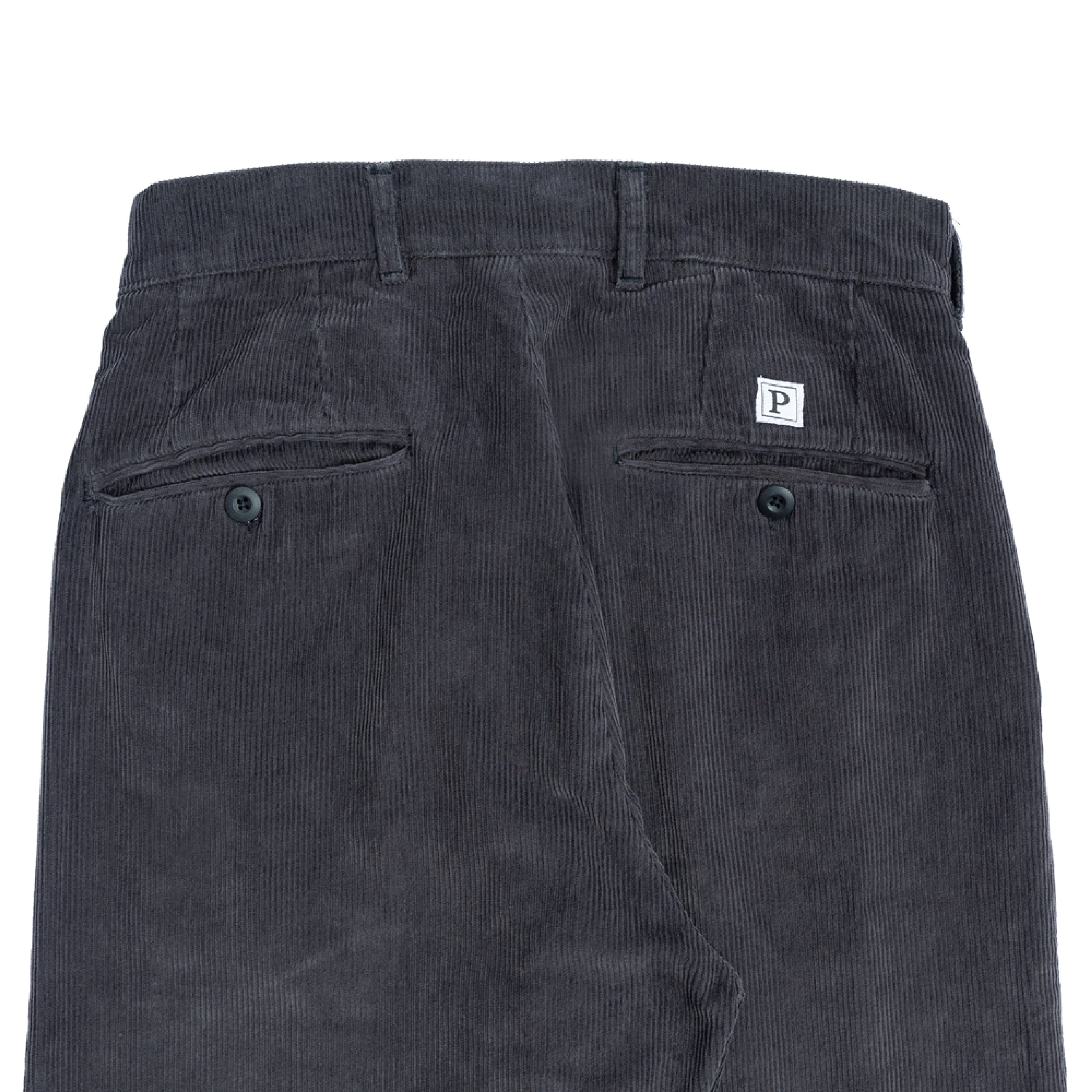 Politeunivers Double Pleated Corduroy Pants - Washed Black