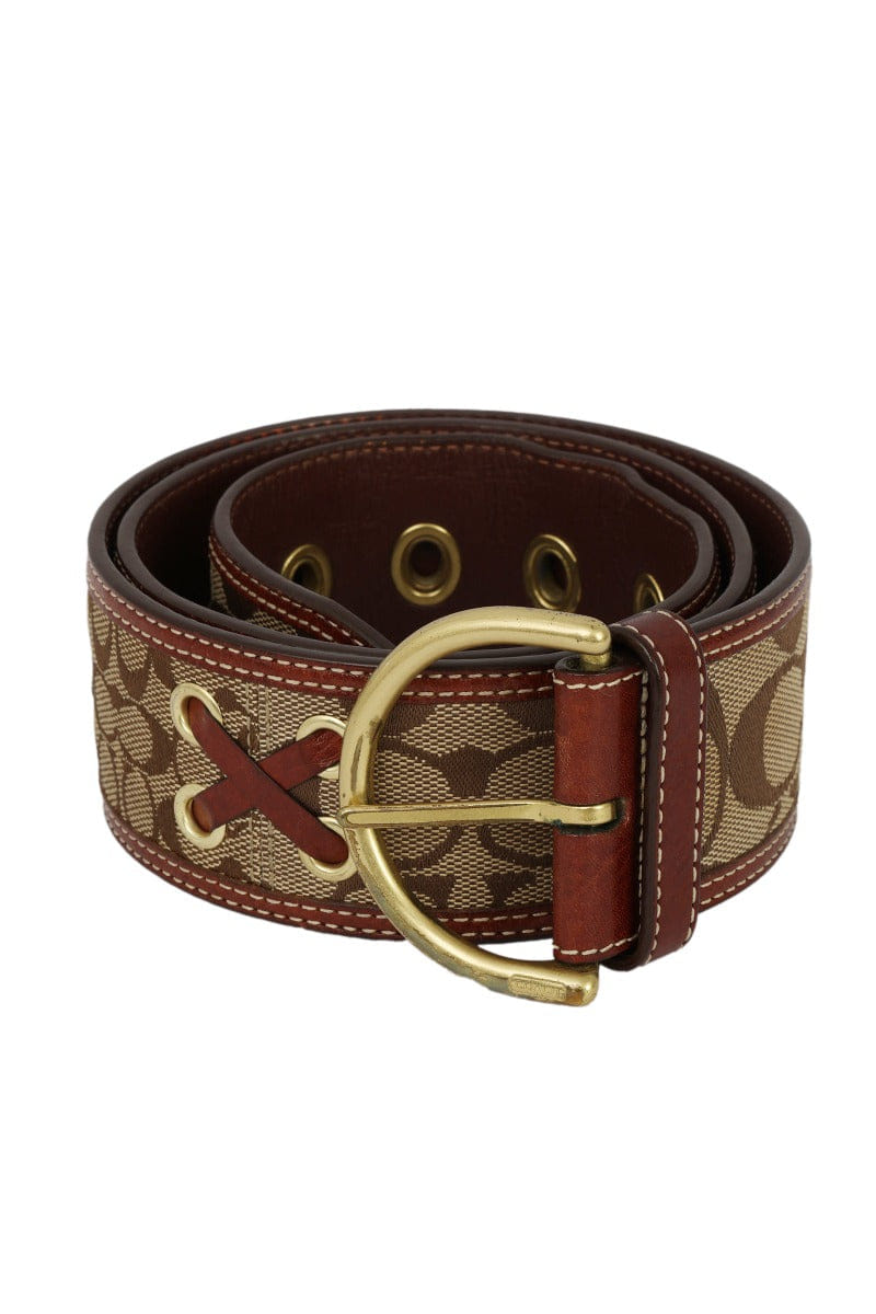 Monogram Coachsize: 80 cm | 32 Inches Signature Brown Monogram Belt