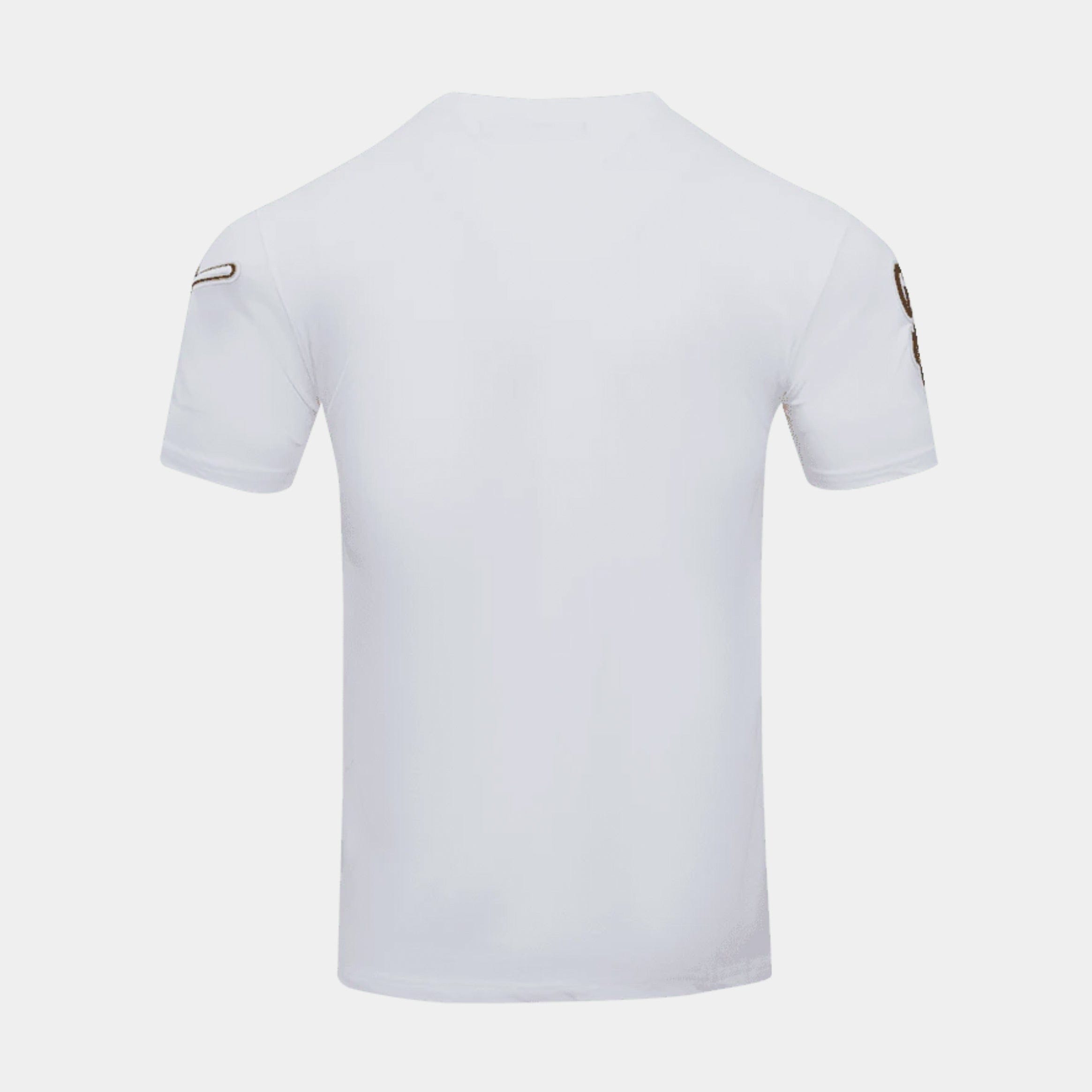 PRO Standard San Diego Padres Classic Mens Short Sleeve Shirt (White/Brown)