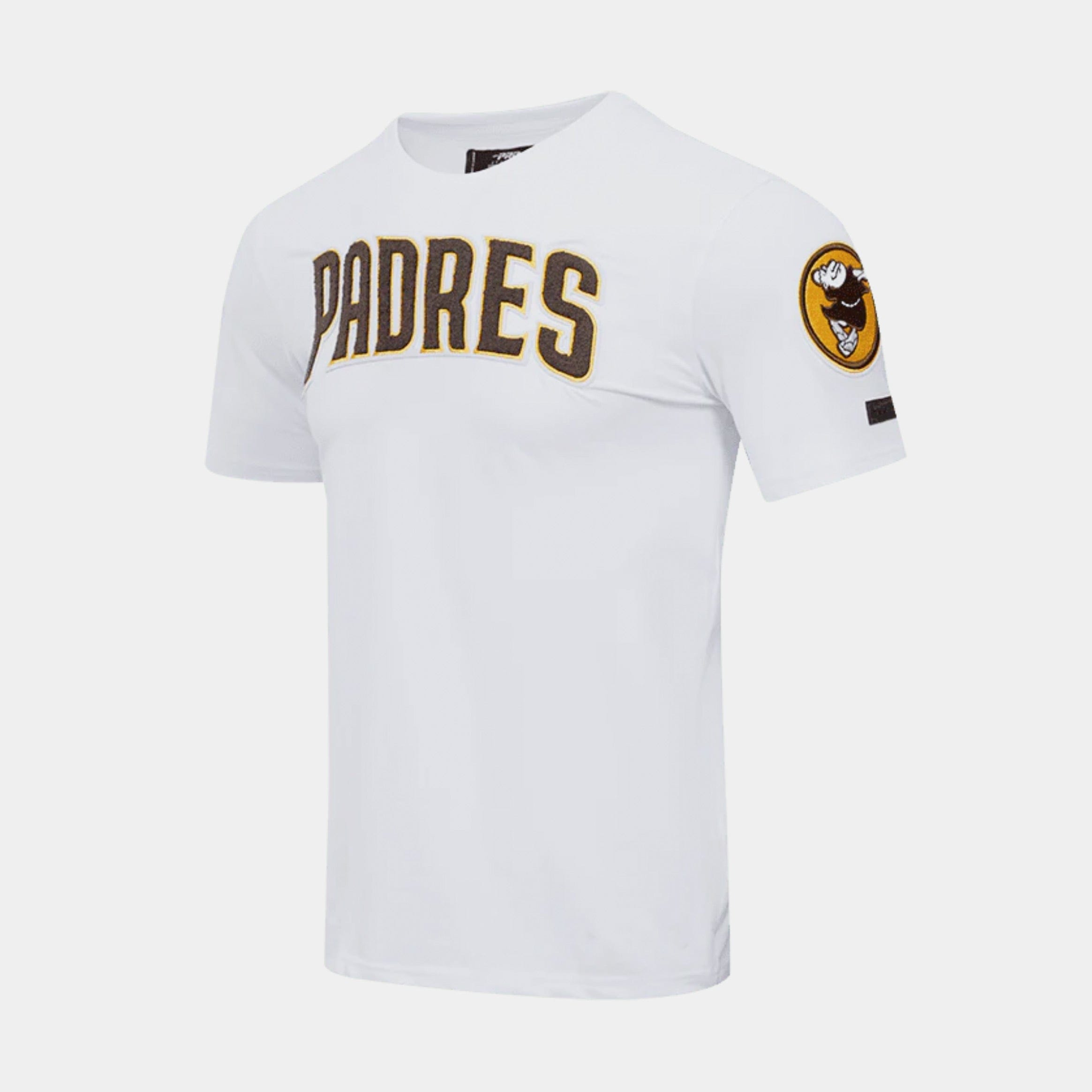 PRO Standard San Diego Padres Classic Mens Short Sleeve Shirt (White/Brown)