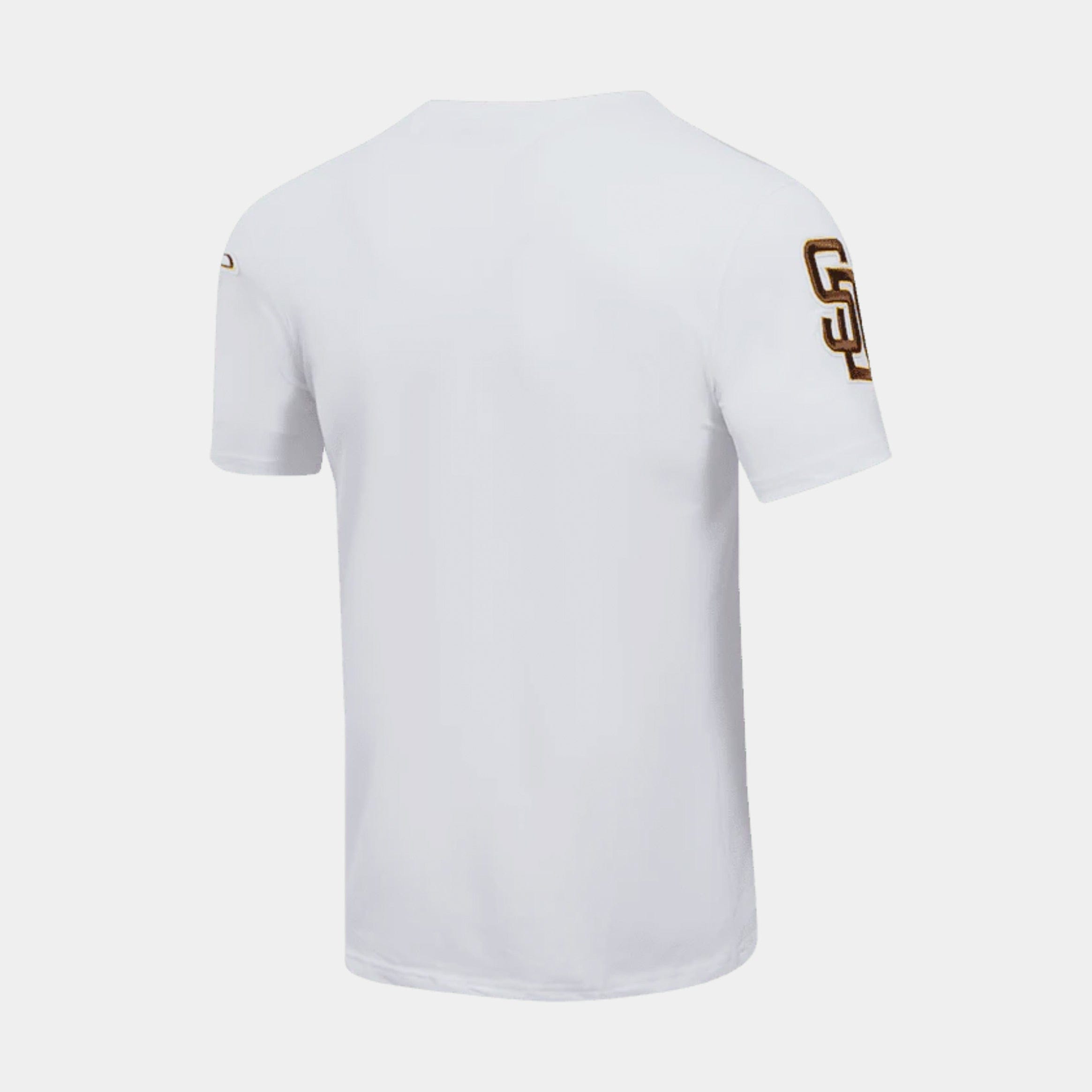 PRO Standard San Diego Padres Classic Mens Short Sleeve Shirt (White/Brown)