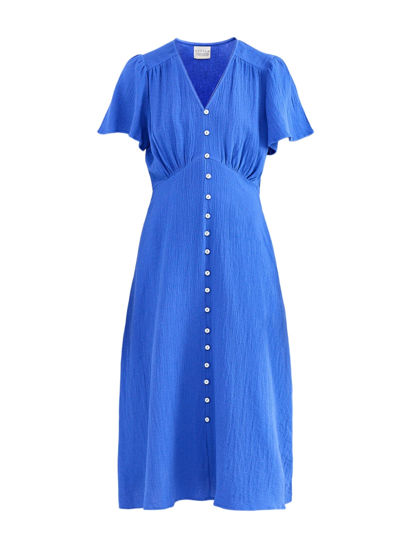 Aspiga Tessa Cheesecloth Dress Blue