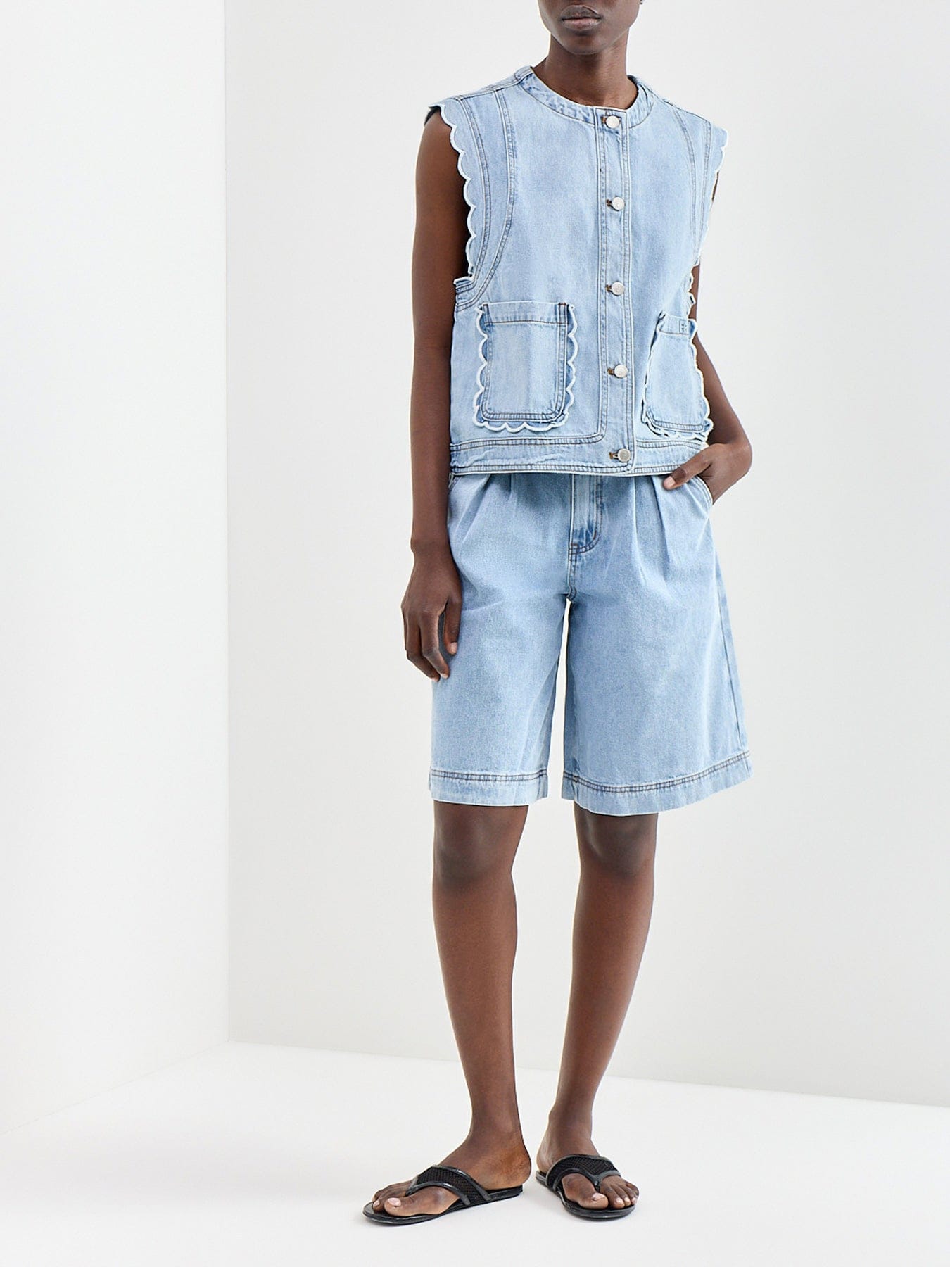 FRNCH Lillo Gilet Blue