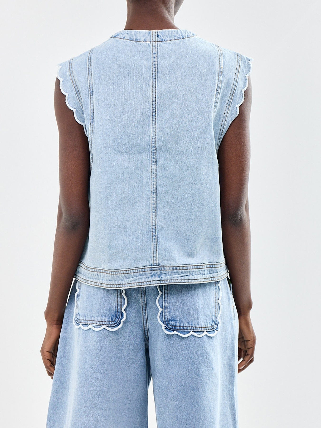 FRNCH Lillo Gilet Blue