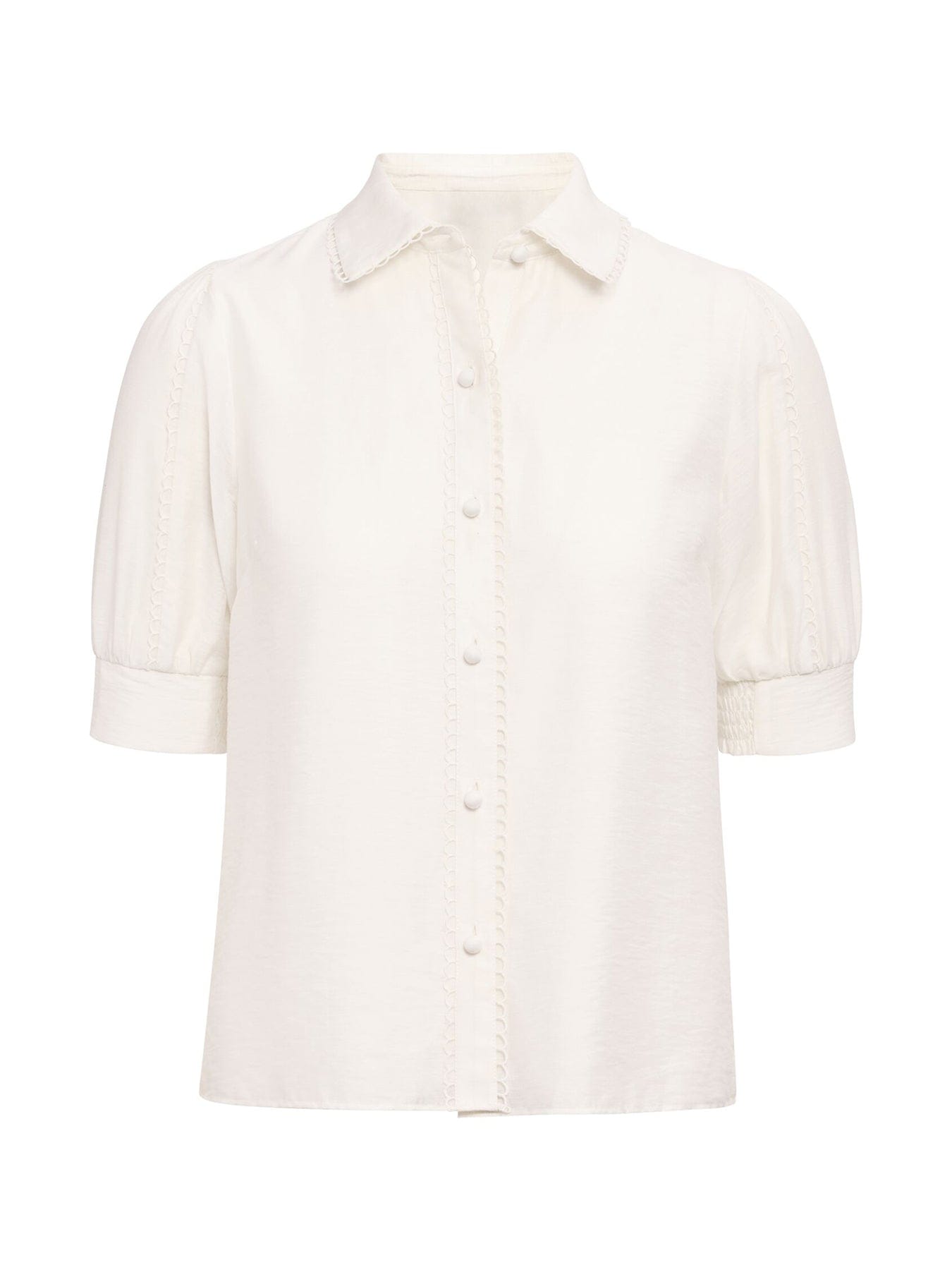 Forever New Finley Trim Detail Blouse White