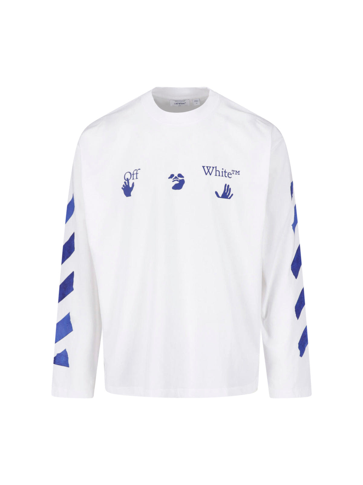 White Cotton Bacco Arrow Skate Long - Sleeve T - Shirt
