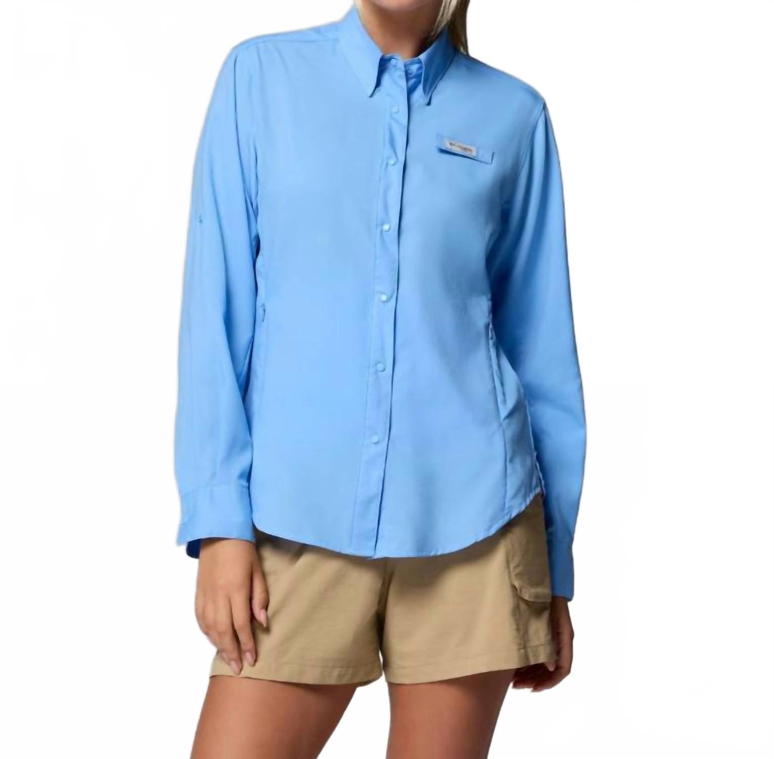 WHITE* Pfg Tamiami Ii Long Sleeve Shirt In White Cap