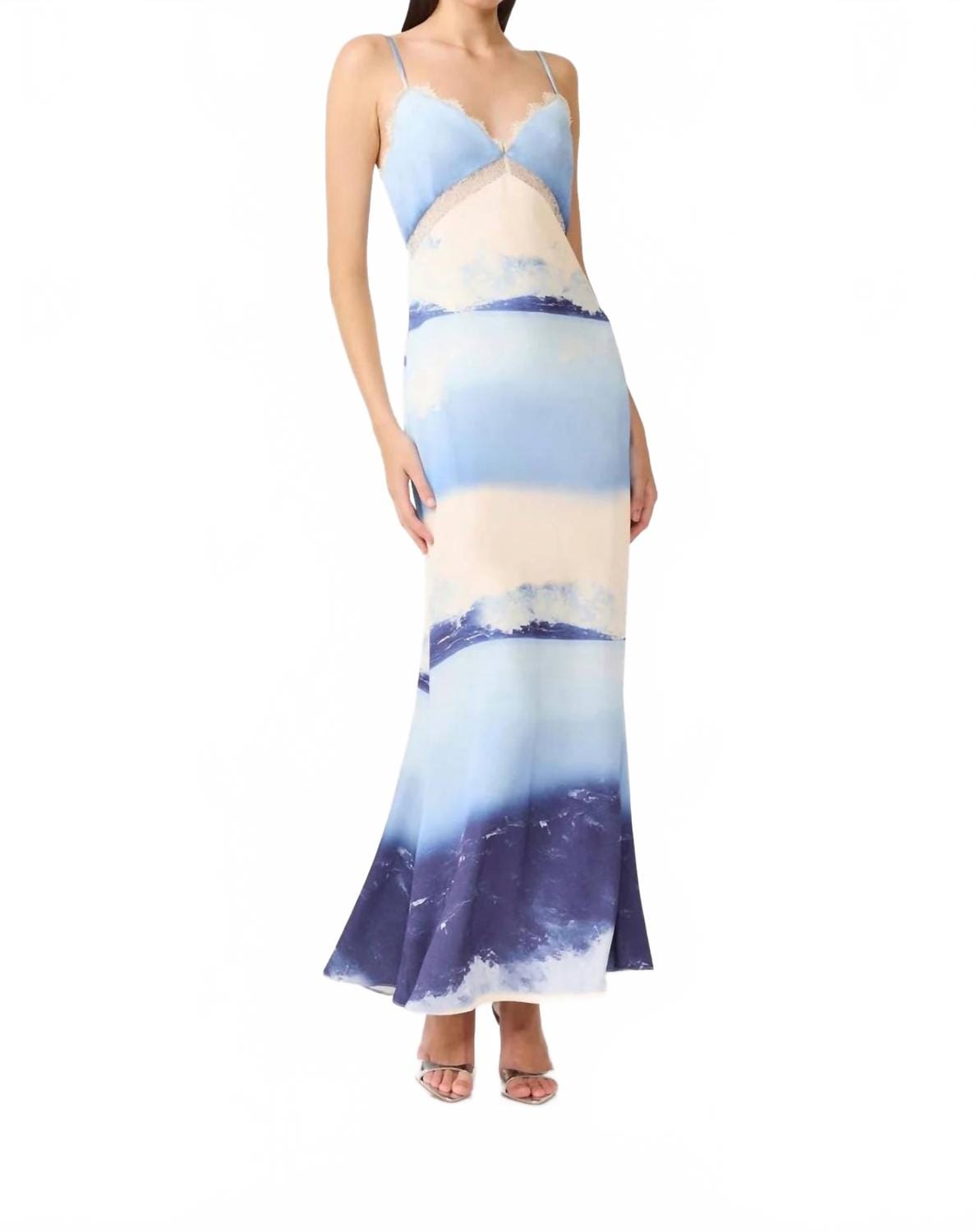 Eska Cami Maxi Slip Dress In Blue