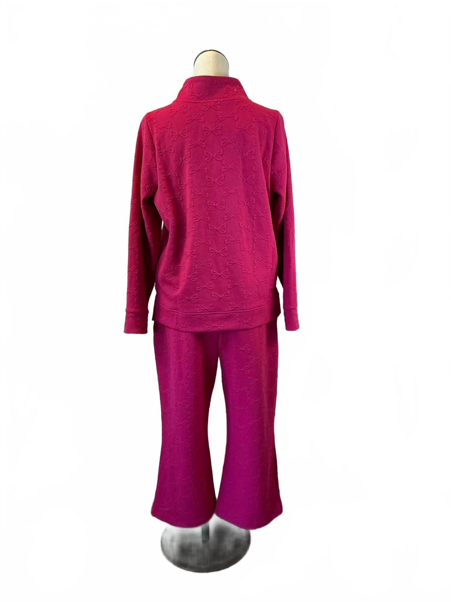 And Lula Top And Pants Set In Pink Bows