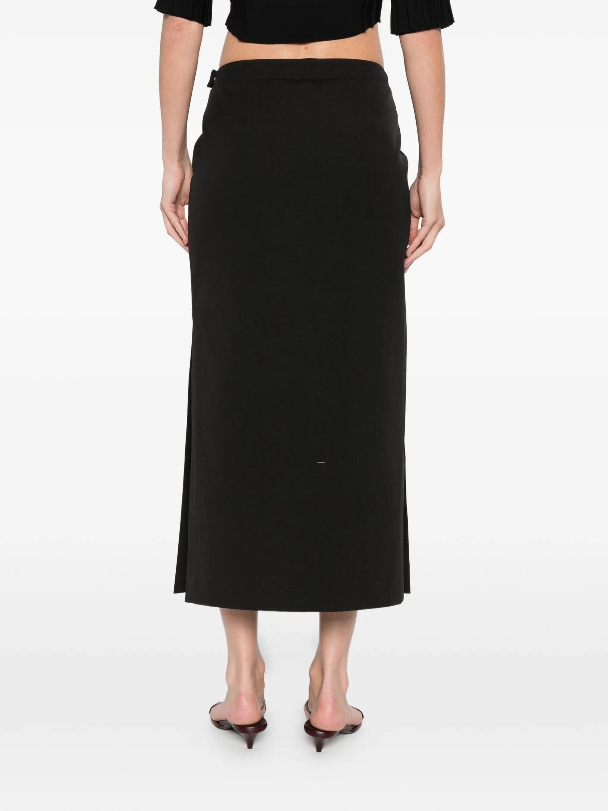 Sportmax SPSVelo slit midi skirt