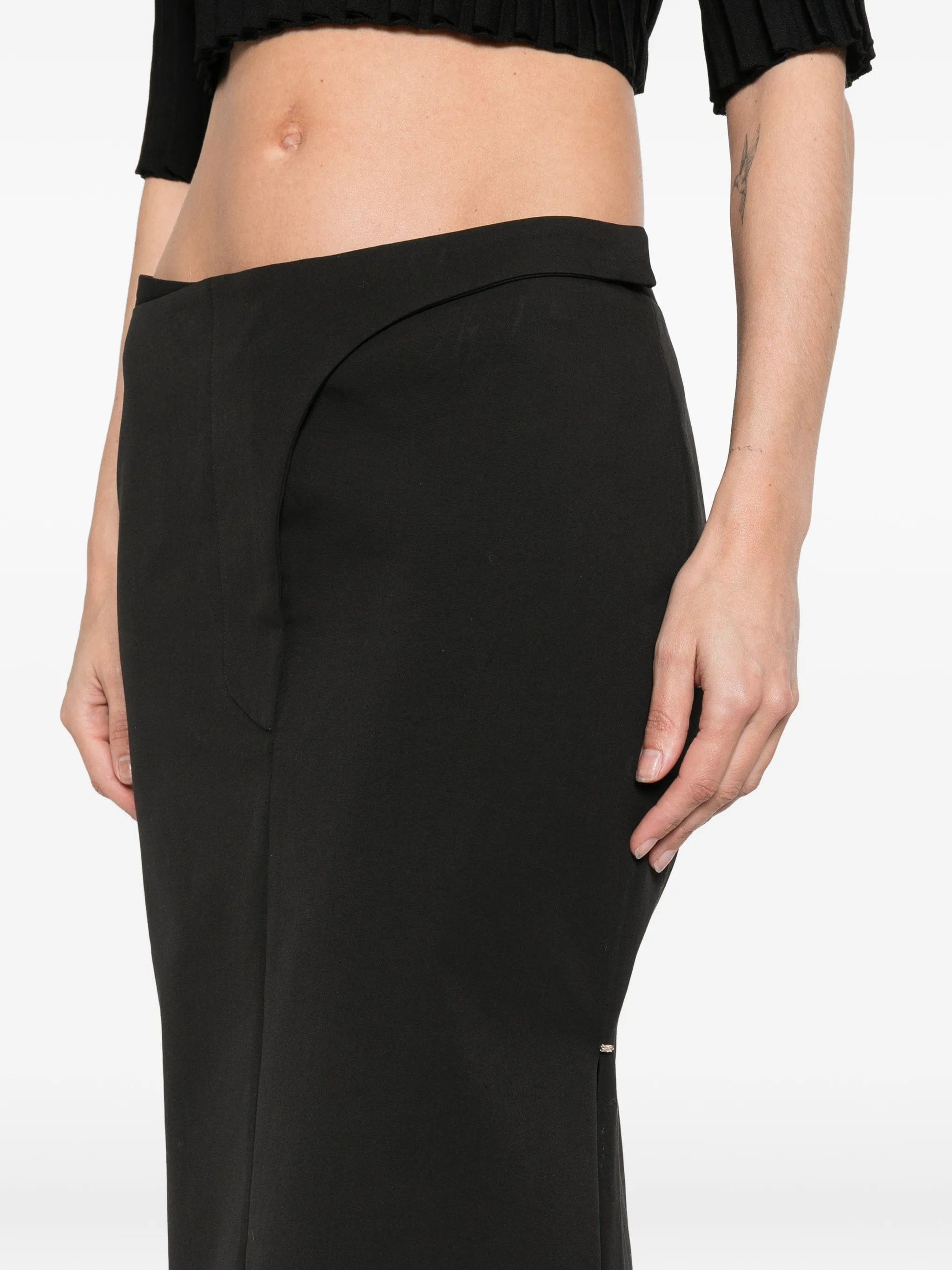 Sportmax SPSVelo slit midi skirt