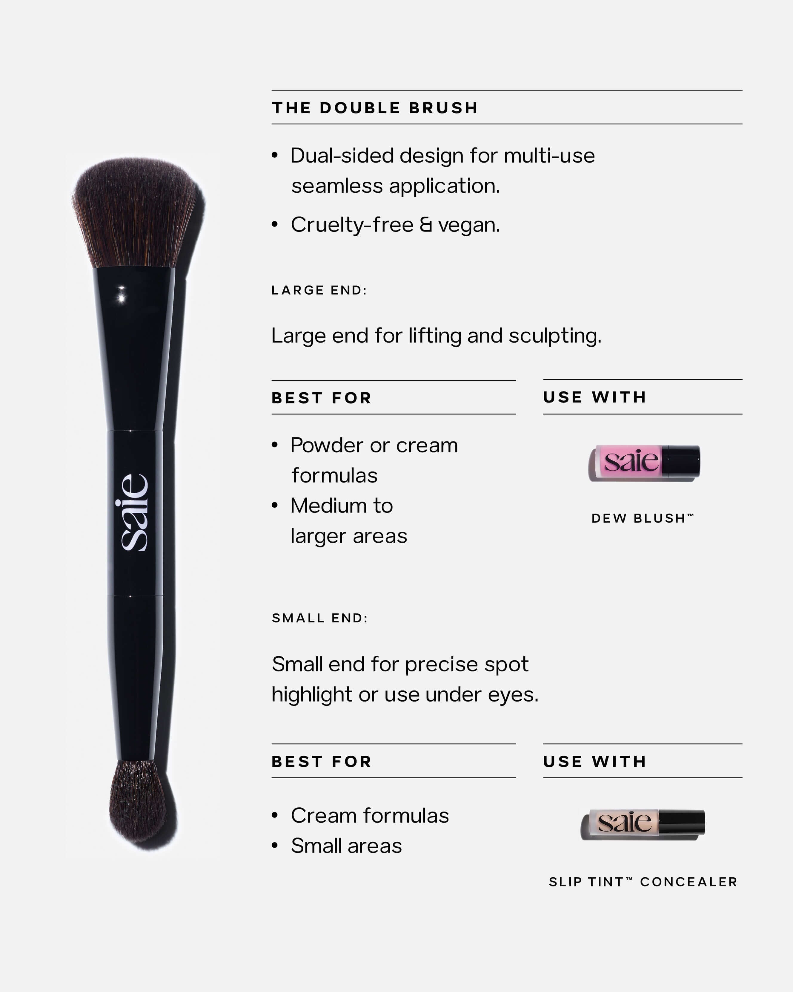 Saie The Double - Ended Sculpting Brush
