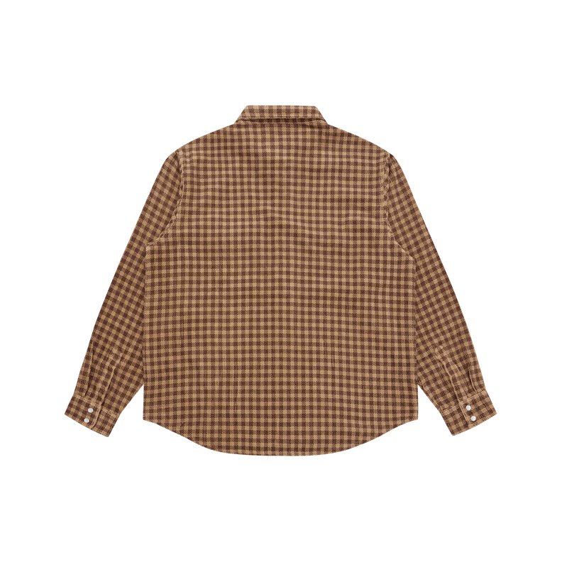 Icecream Corduroy Check Shirt Brown Check