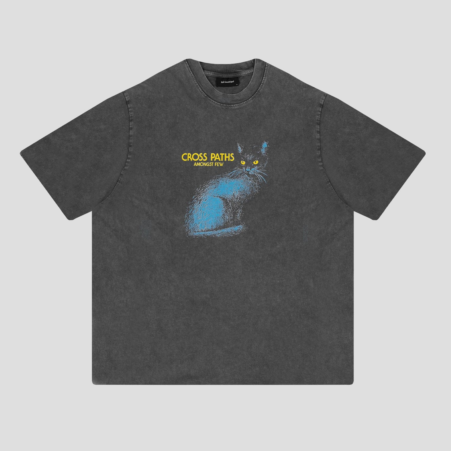 CROSS amongst few - Cross Paths T - Shirt (Washed Grey)