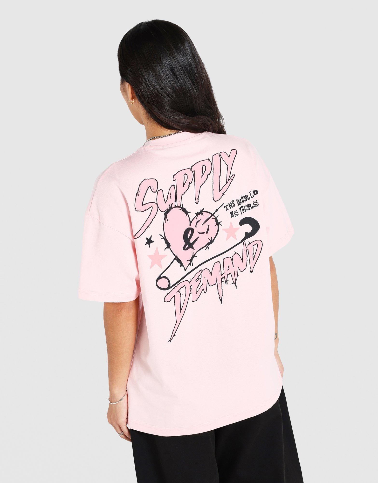 Supply & Demand Heart Clip Short Sleeve T - Shirt