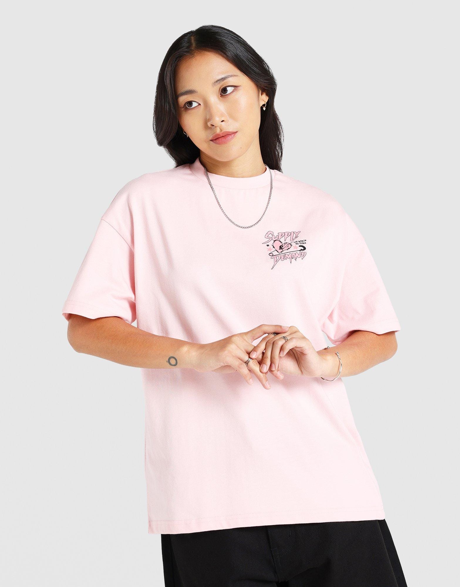 Supply & Demand Heart Clip Short Sleeve T - Shirt