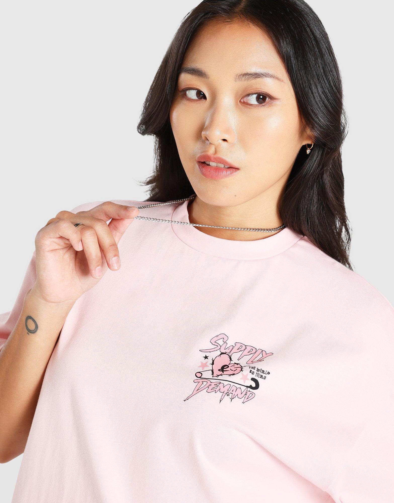 Supply & Demand Heart Clip Short Sleeve T - Shirt