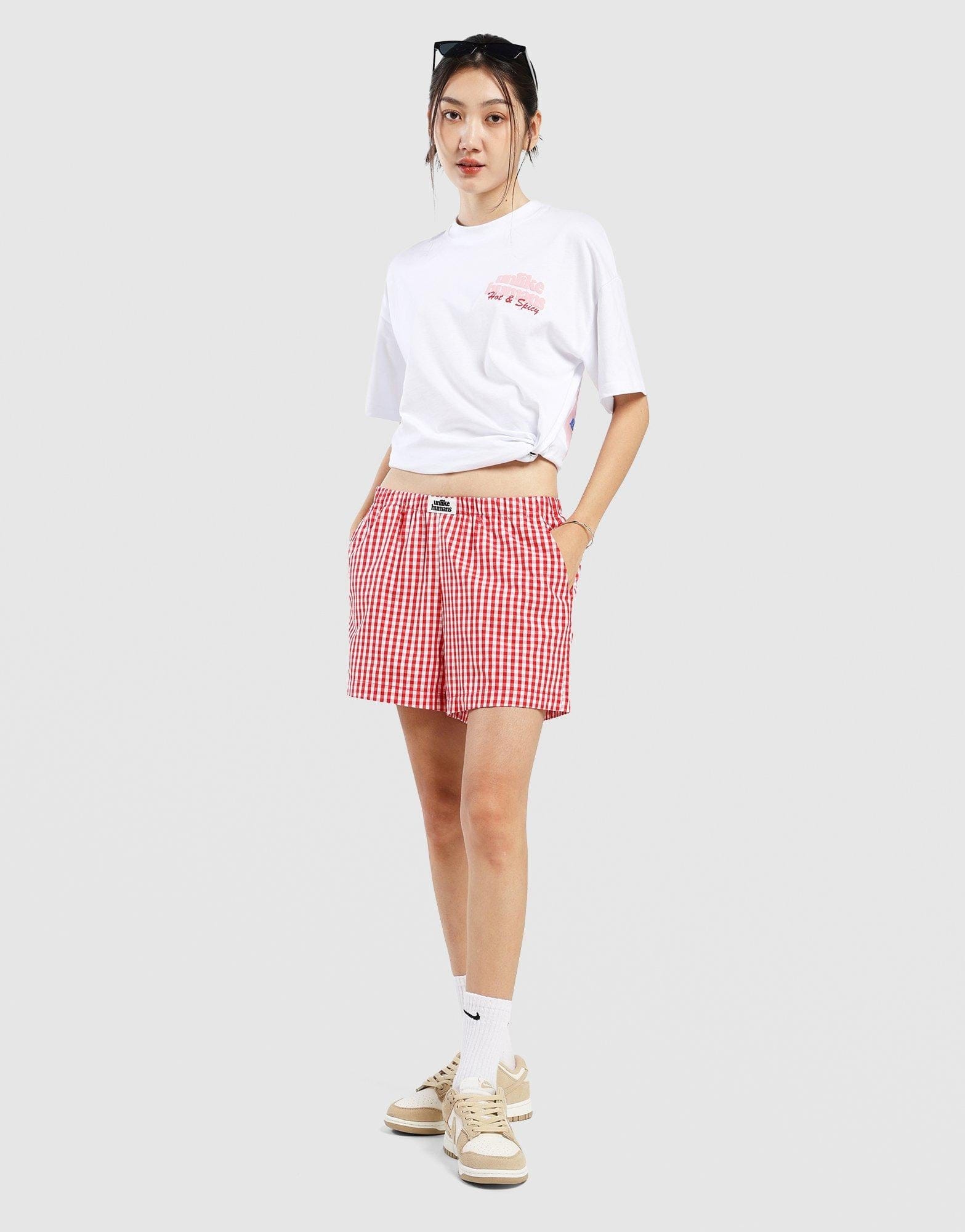 Unlike Humans Gingham Shorts