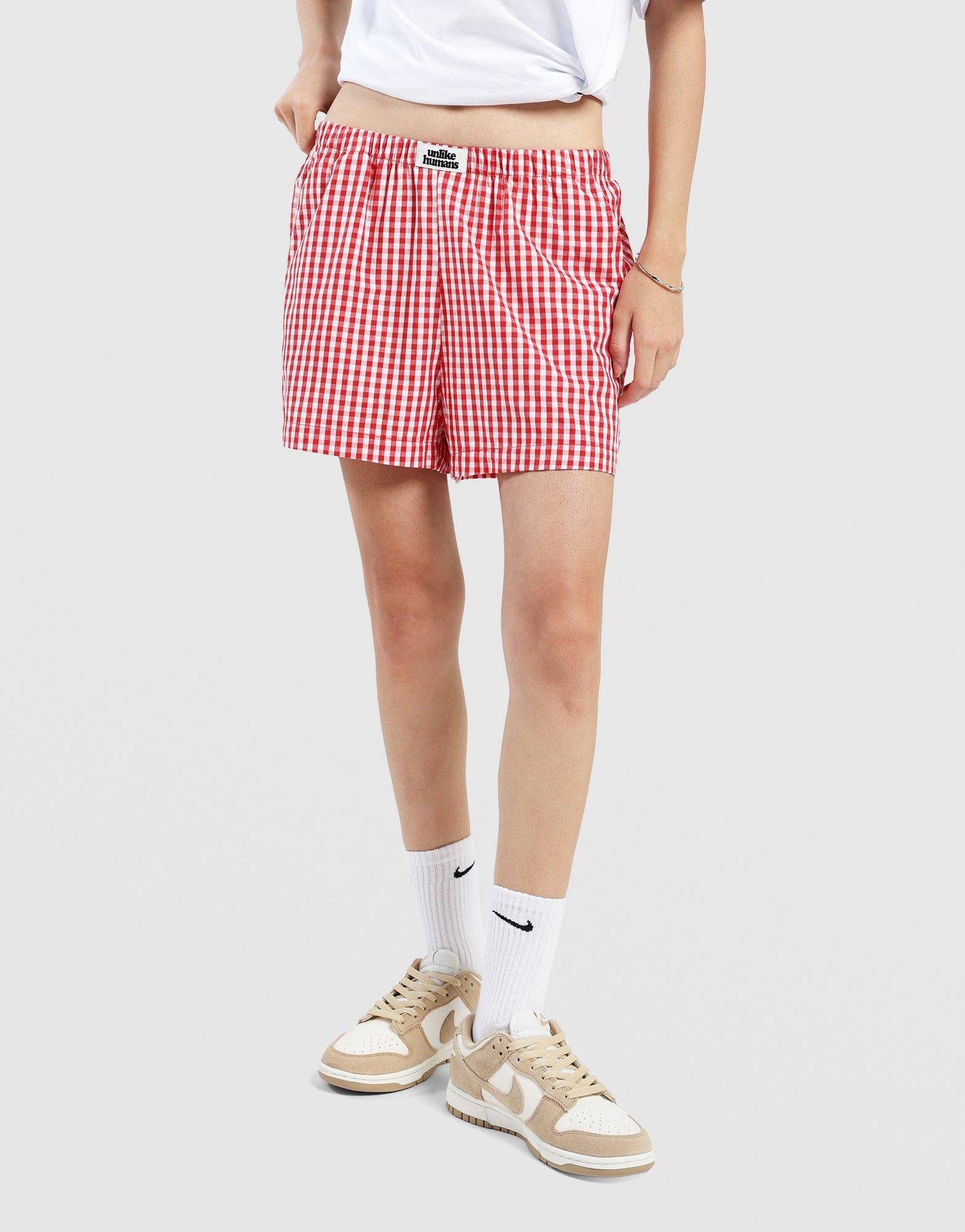 Unlike Humans Gingham Shorts