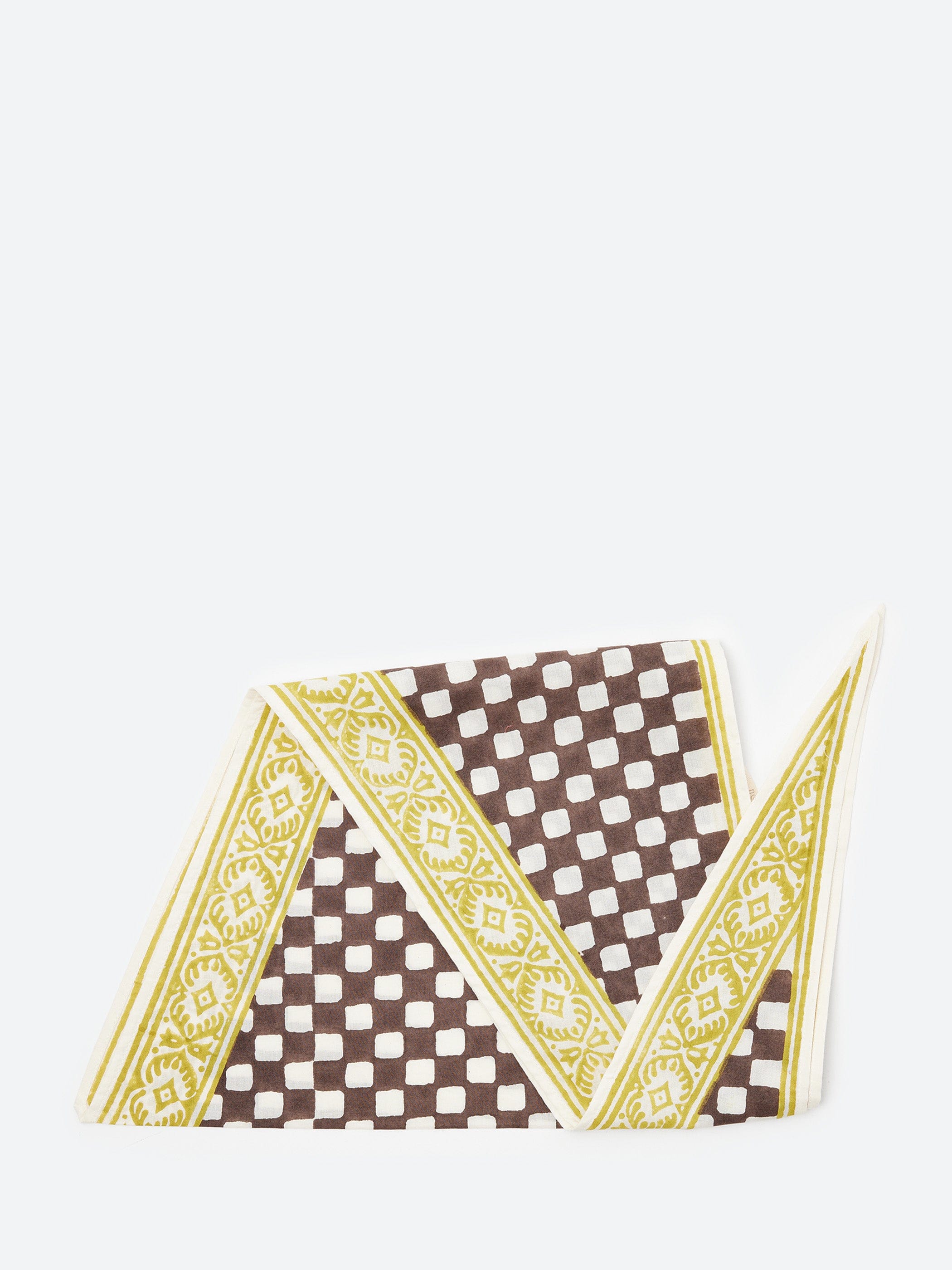 TOAST Block Print Cook Check Bandana