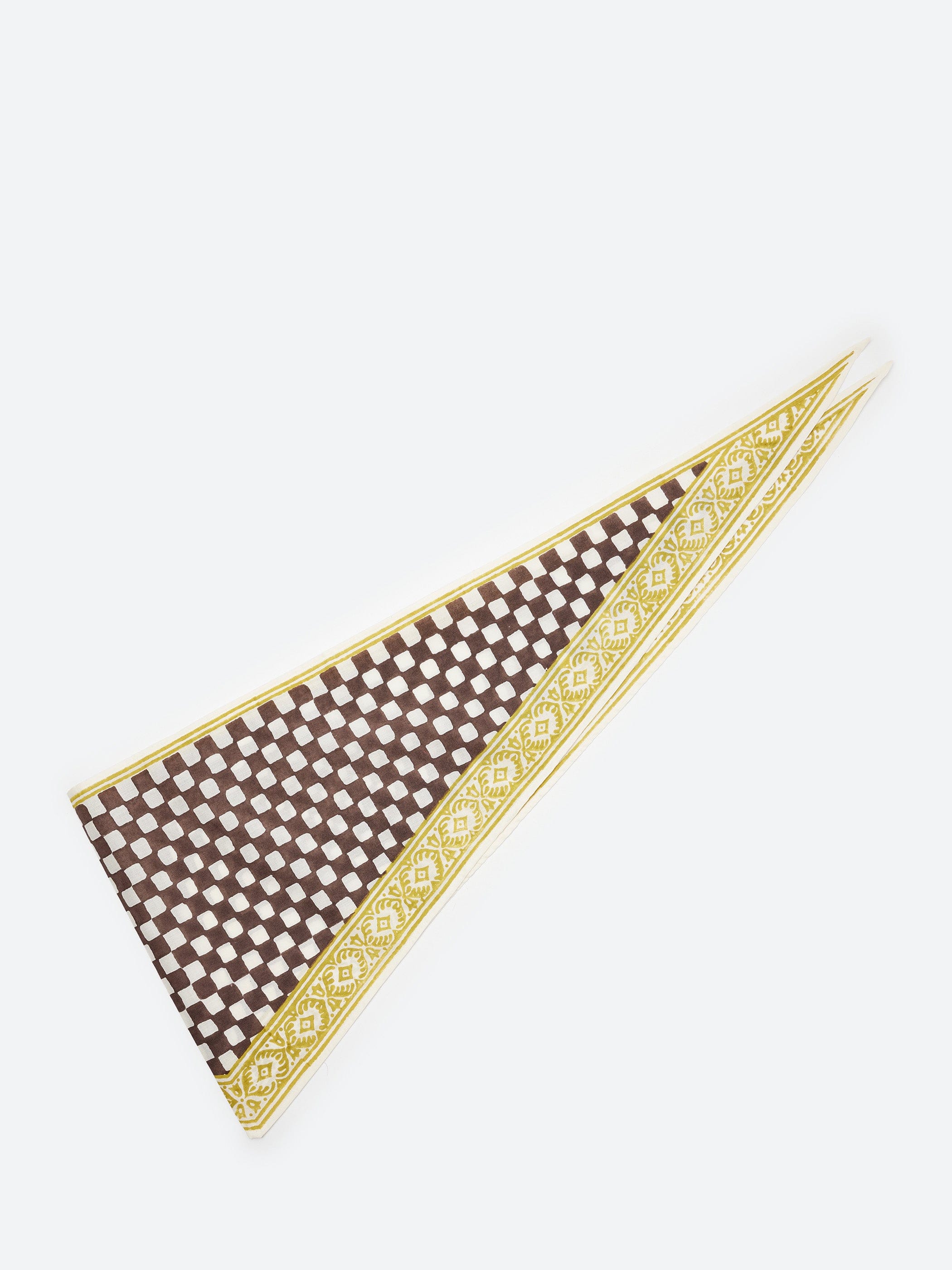 TOAST Block Print Cook Check Bandana