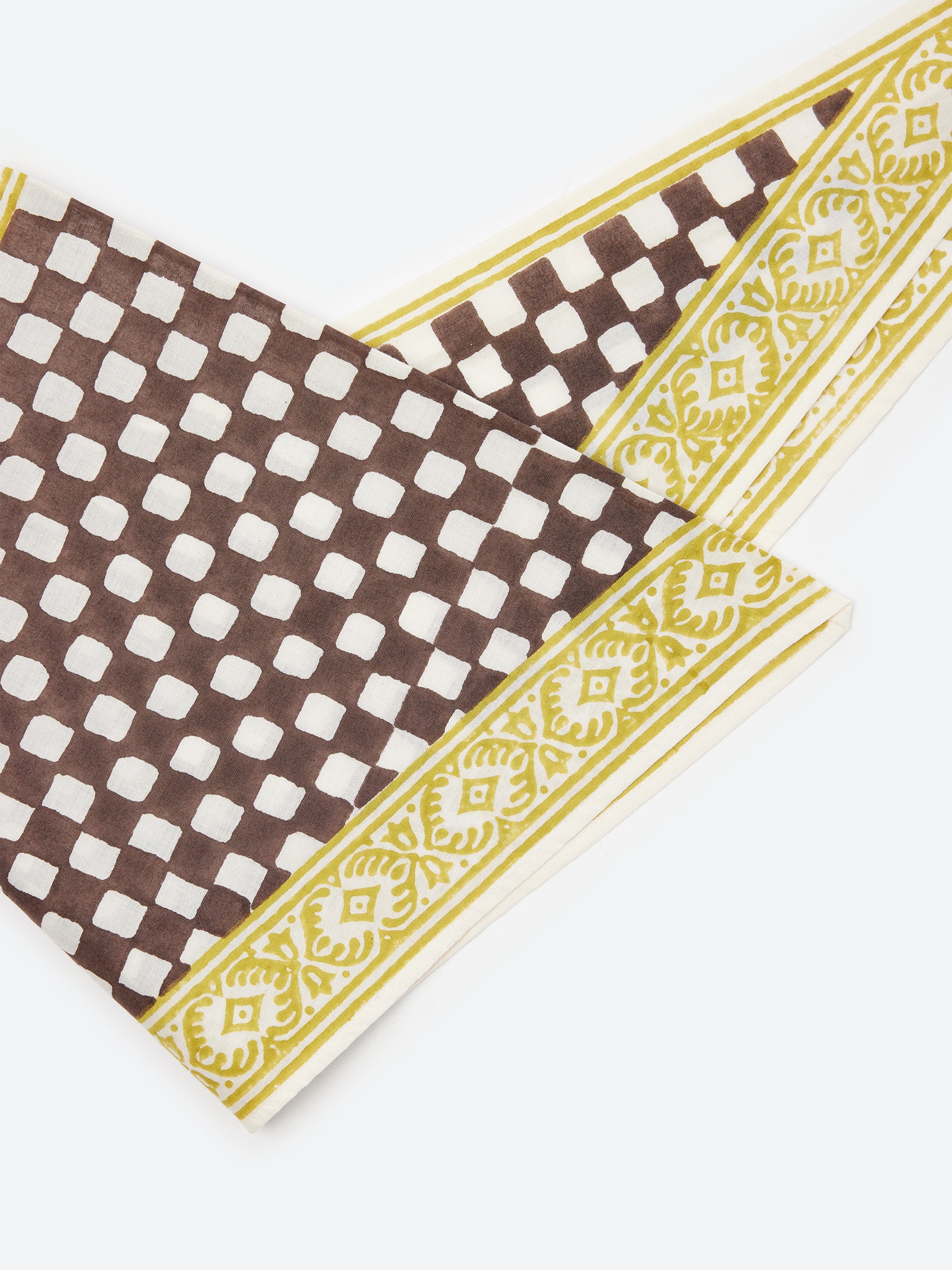 TOAST Block Print Cook Check Bandana