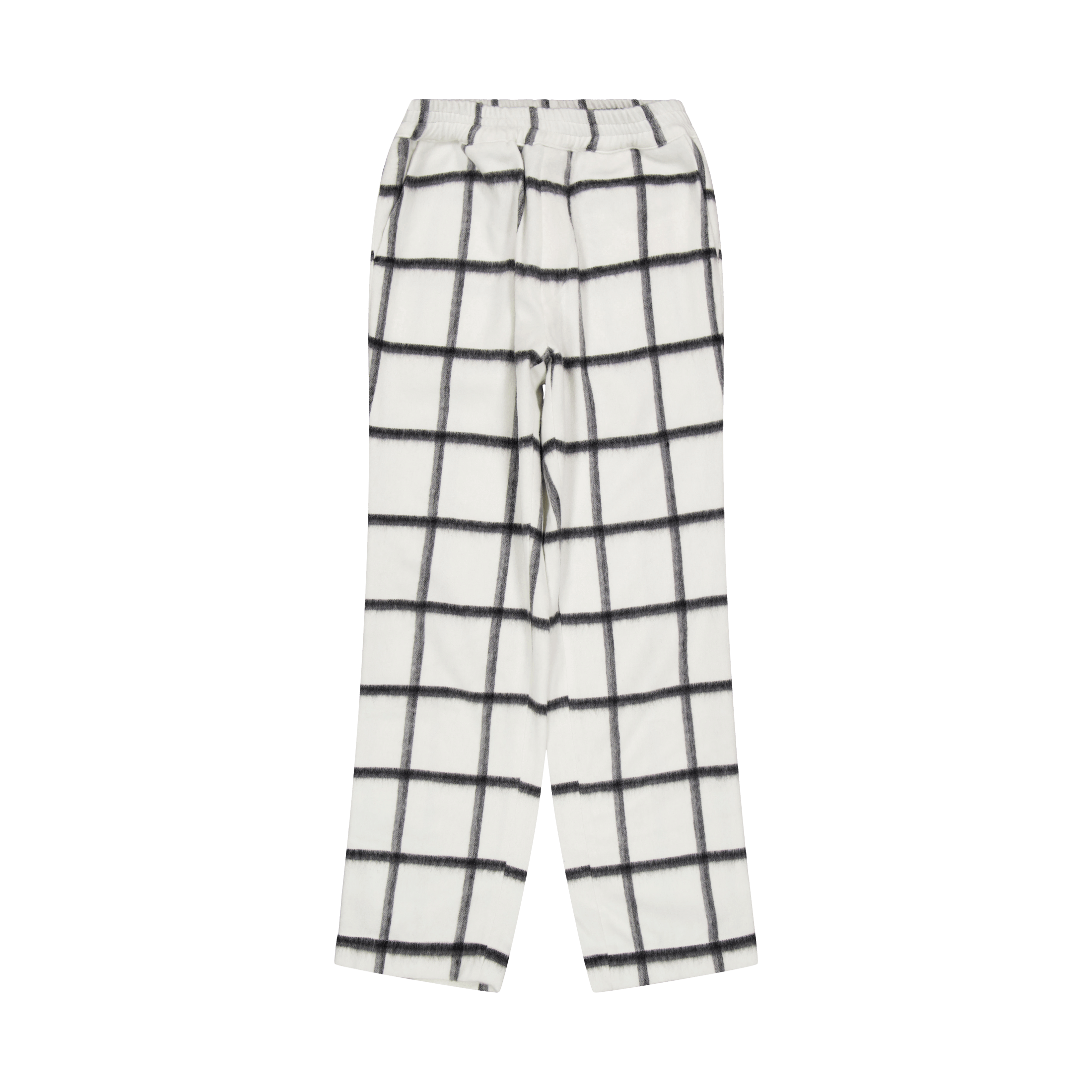 Diemonde Bafaka - Plaid Trousers White Chekpattern