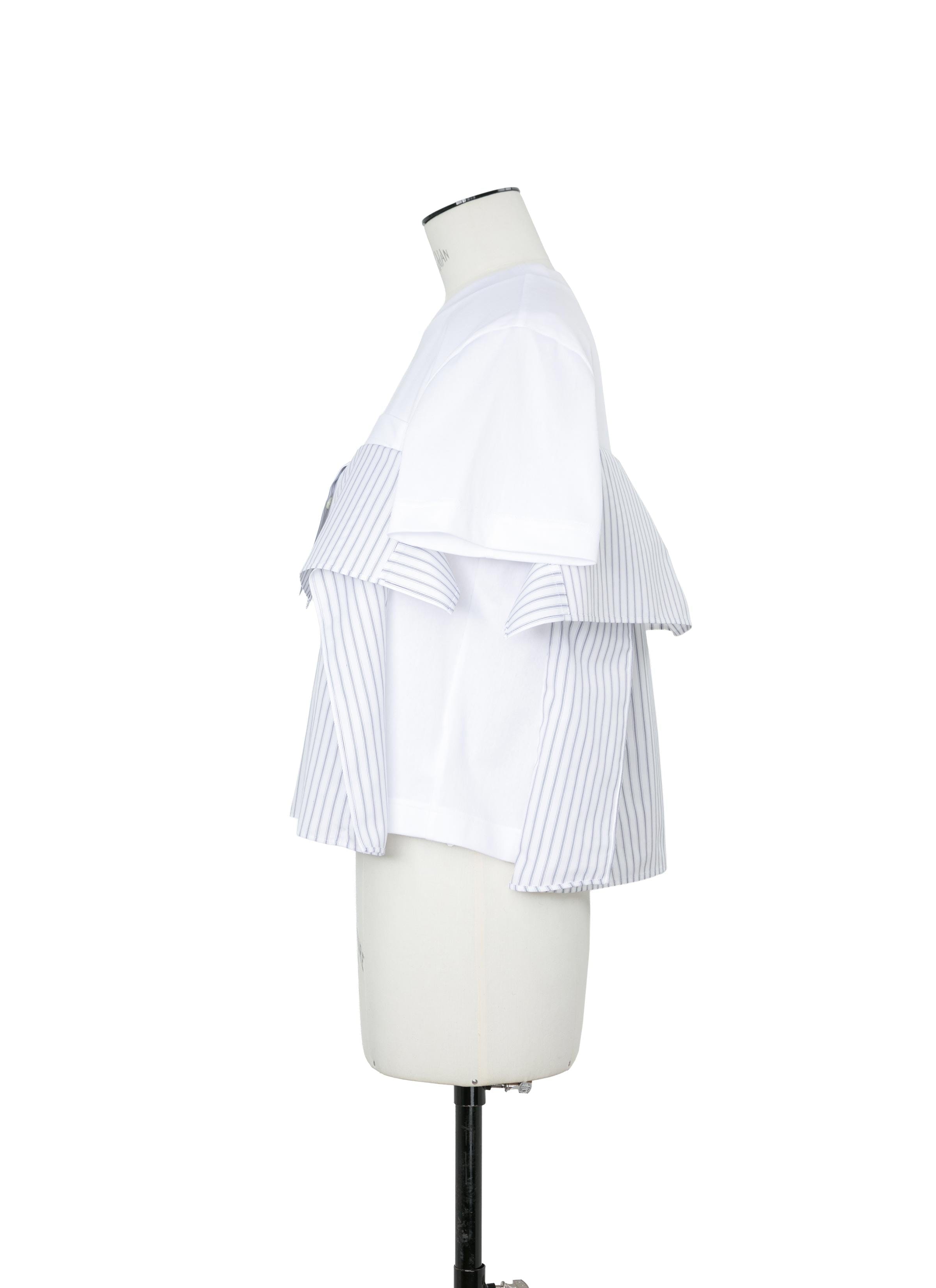 COTTON JERSEY Poplin x Cotton Jersey T - Shirt