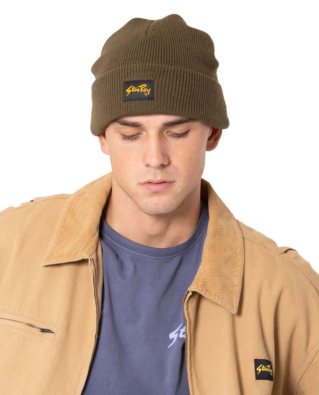 Stan Ray - Label Cuff Beanie - Oak