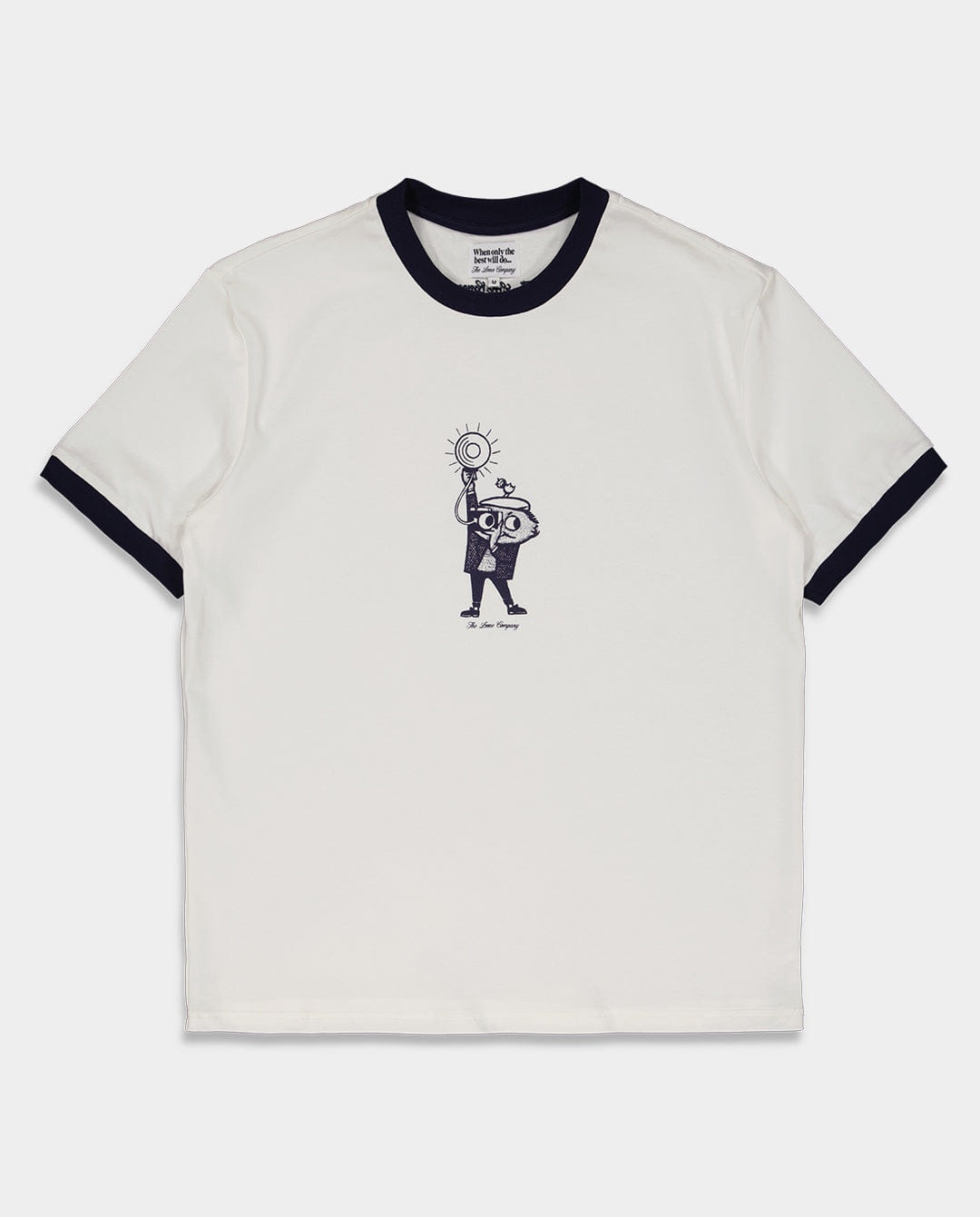 The Loose Company - Flash Ringer T - Shirt - White/Navy
