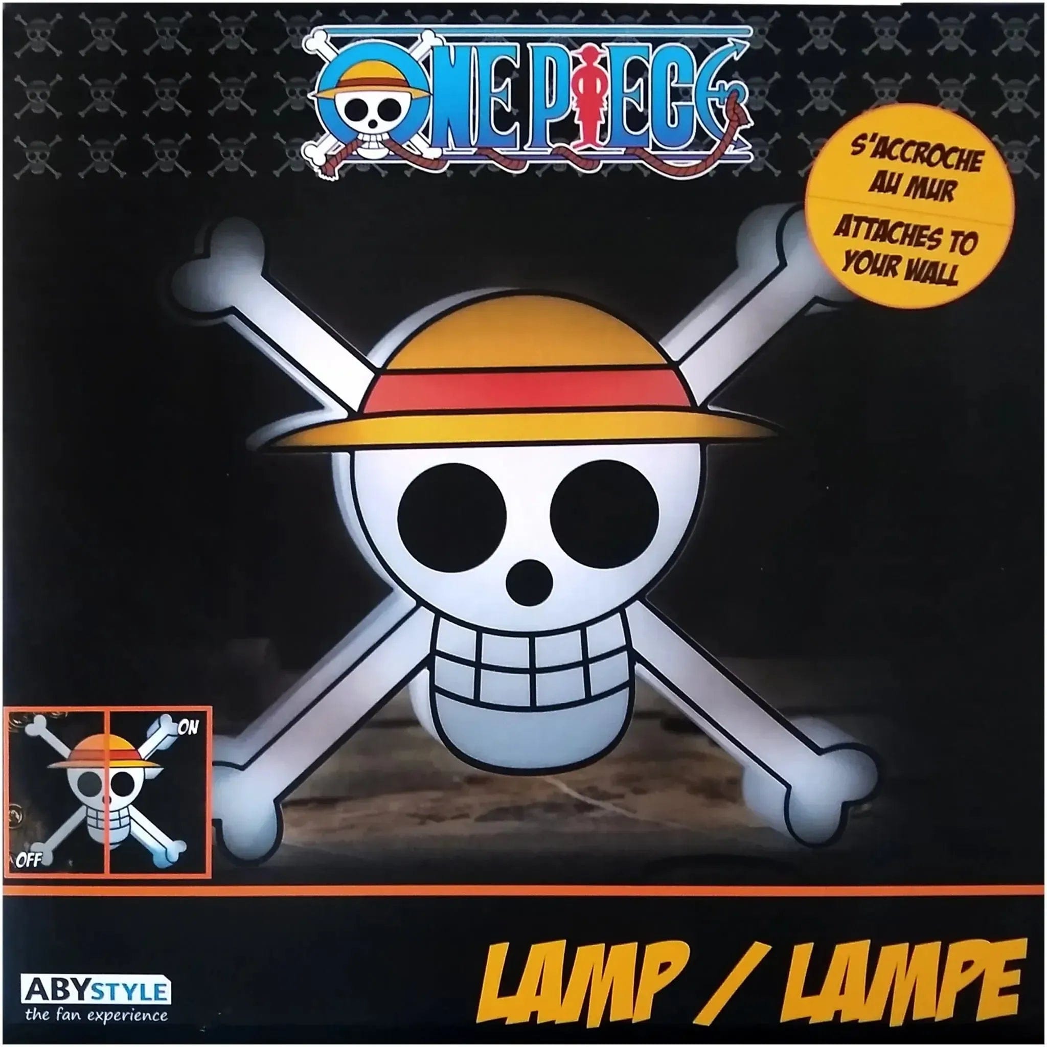 Abystyle One Piece - 3D Straw Hat Jolly Roger Skull LED Lamp - ABYstyle