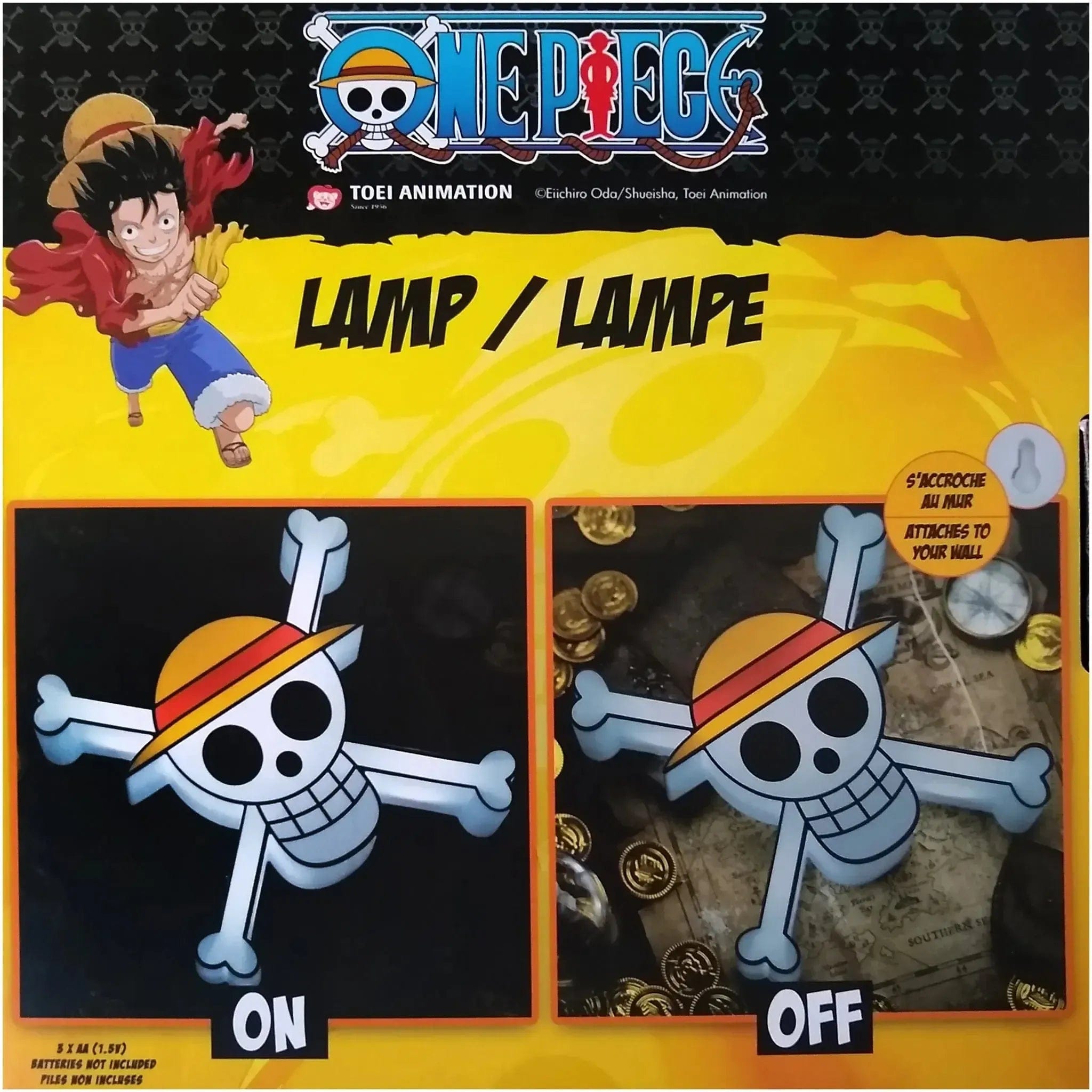 Abystyle One Piece - 3D Straw Hat Jolly Roger Skull LED Lamp - ABYstyle