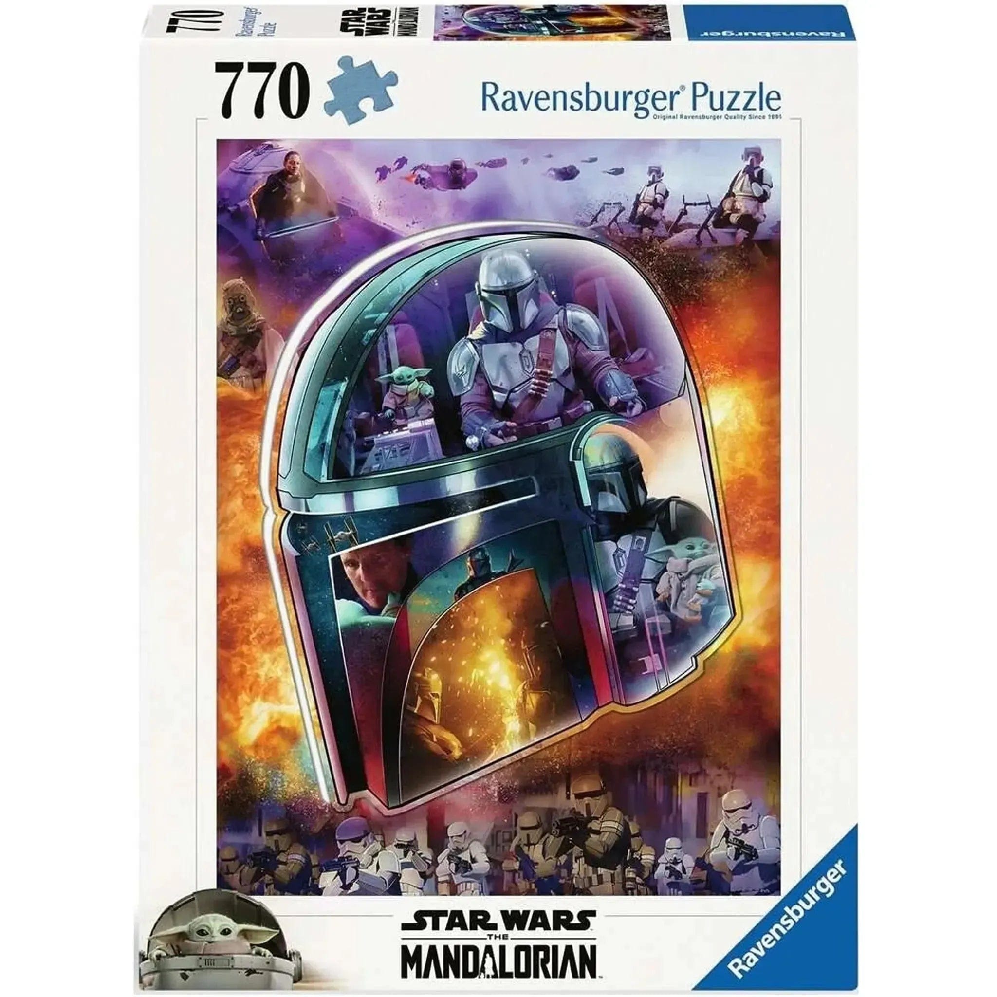 Ravensburger Star Wars: The Mandalorian - The Mandalorian Helmet Shaped Jigsaw Puzzle (770 Pieces) - Ravensburger - (2024)
