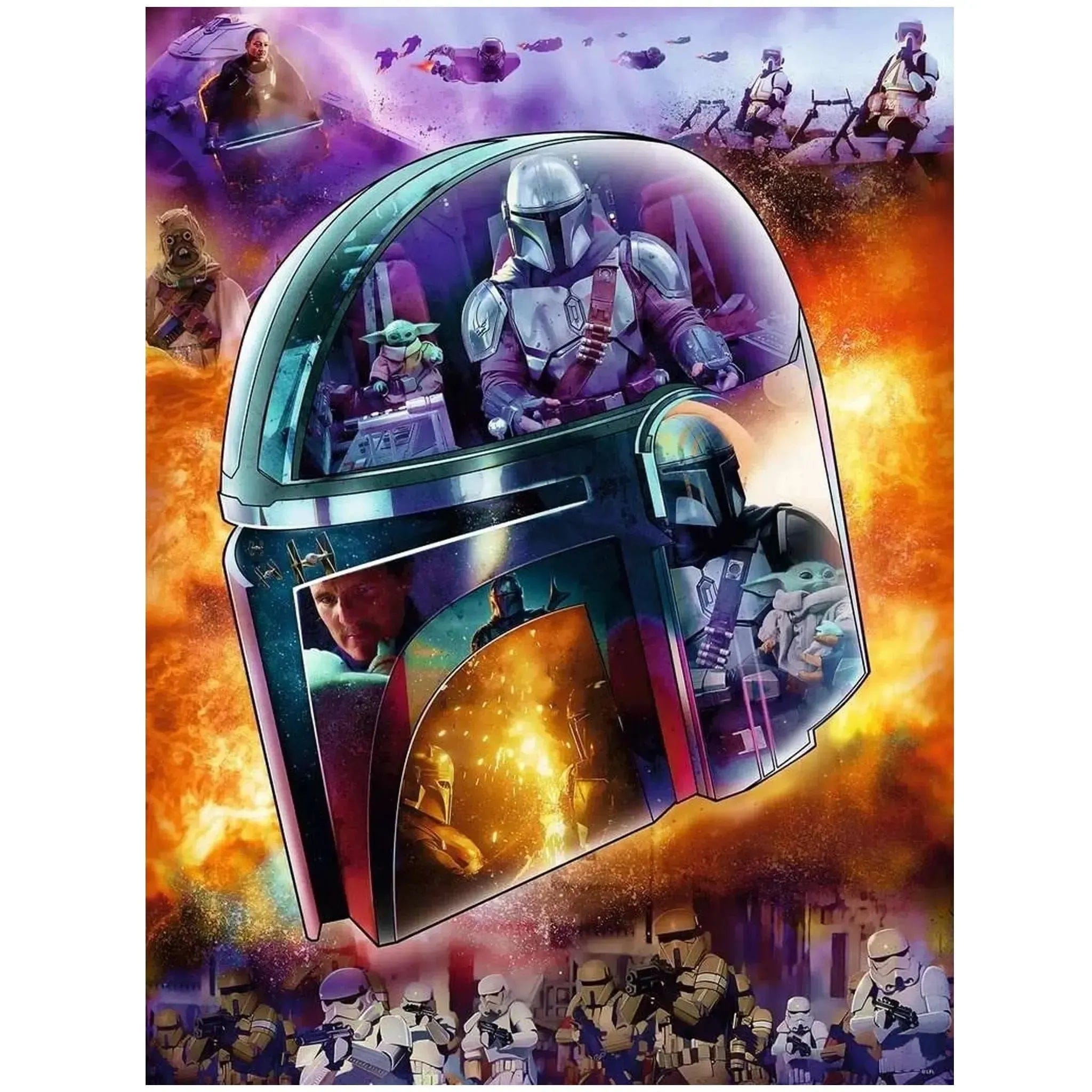 Ravensburger Star Wars: The Mandalorian - The Mandalorian Helmet Shaped Jigsaw Puzzle (770 Pieces) - Ravensburger - (2024)