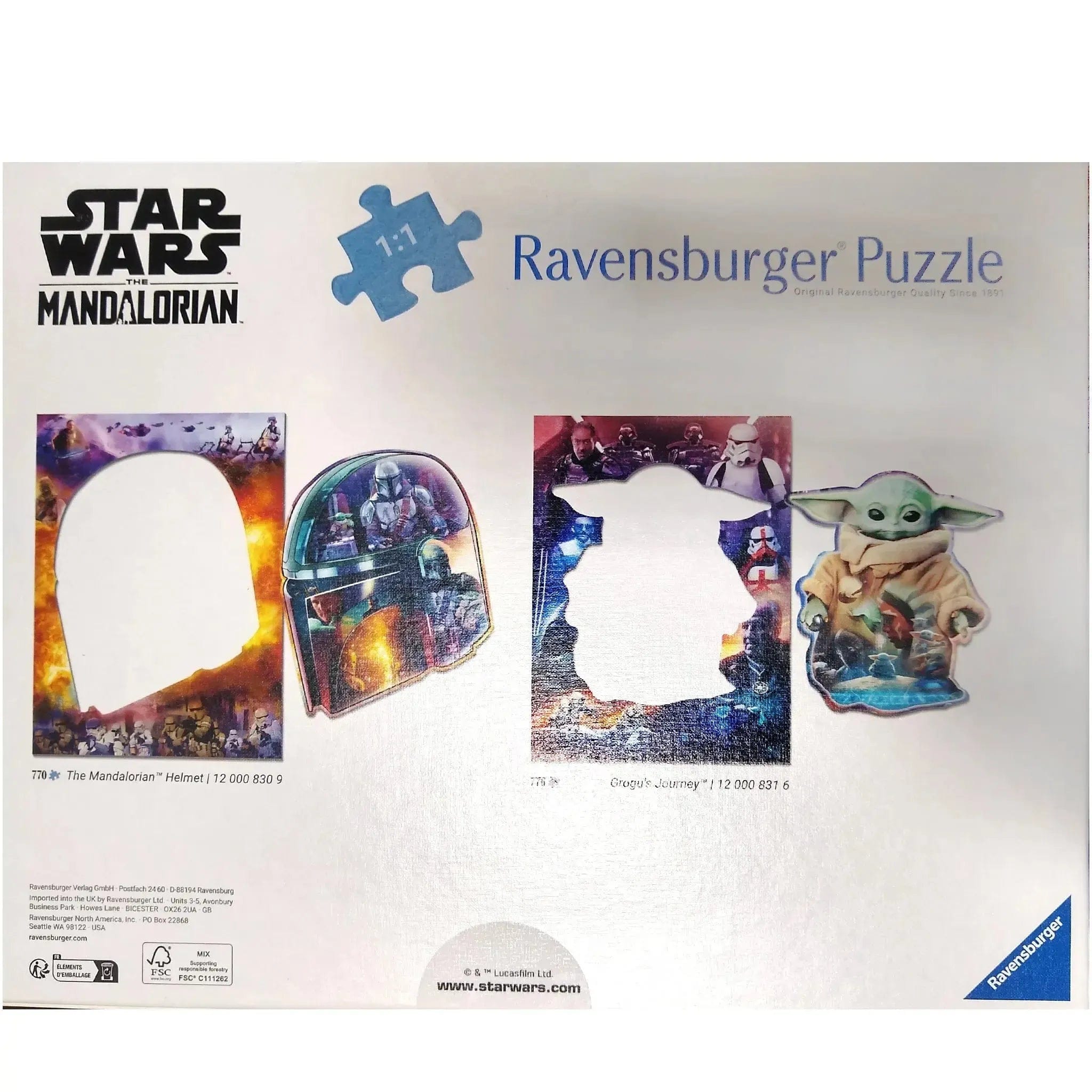 Ravensburger Star Wars: The Mandalorian - The Mandalorian Helmet Shaped Jigsaw Puzzle (770 Pieces) - Ravensburger - (2024)