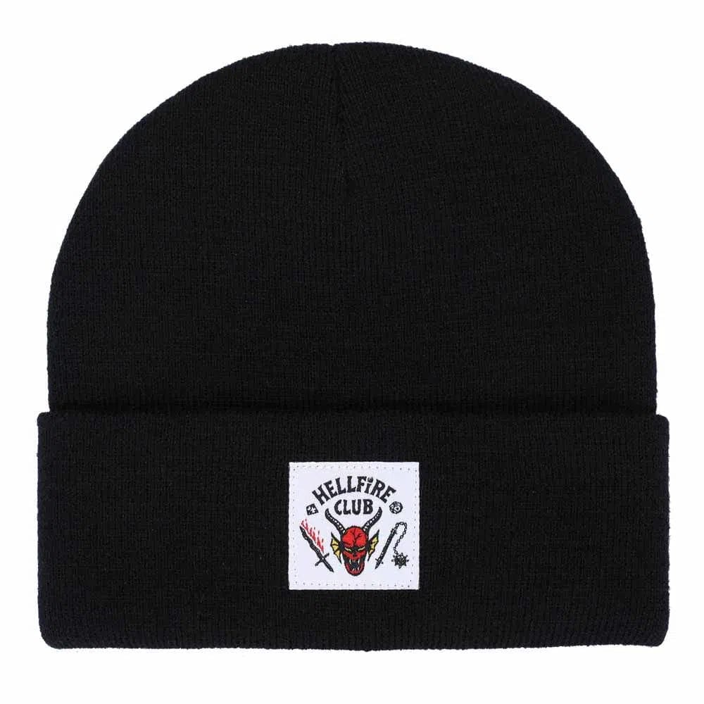 Bioworld Stranger Things - Hellfire Club Cuff Beanie Hat (Black) - Bioworld