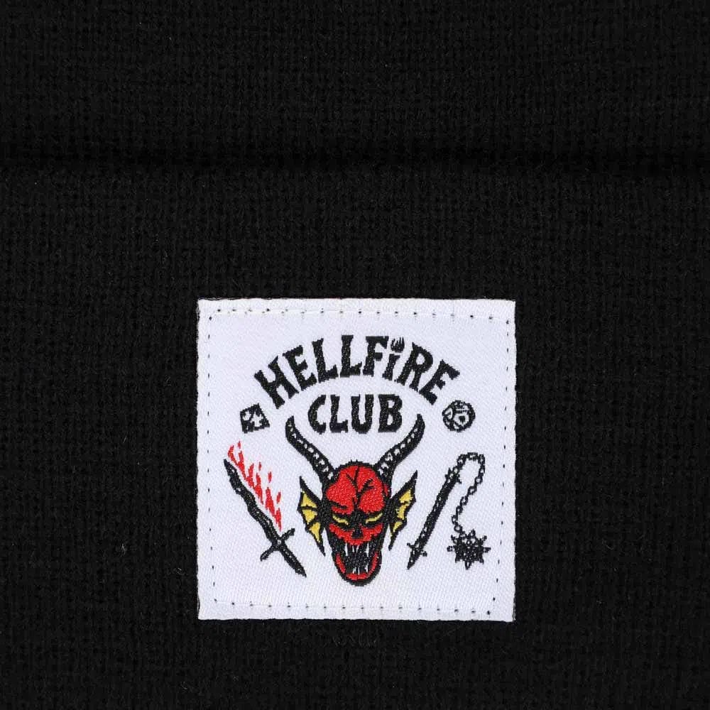 Bioworld Stranger Things - Hellfire Club Cuff Beanie Hat (Black) - Bioworld