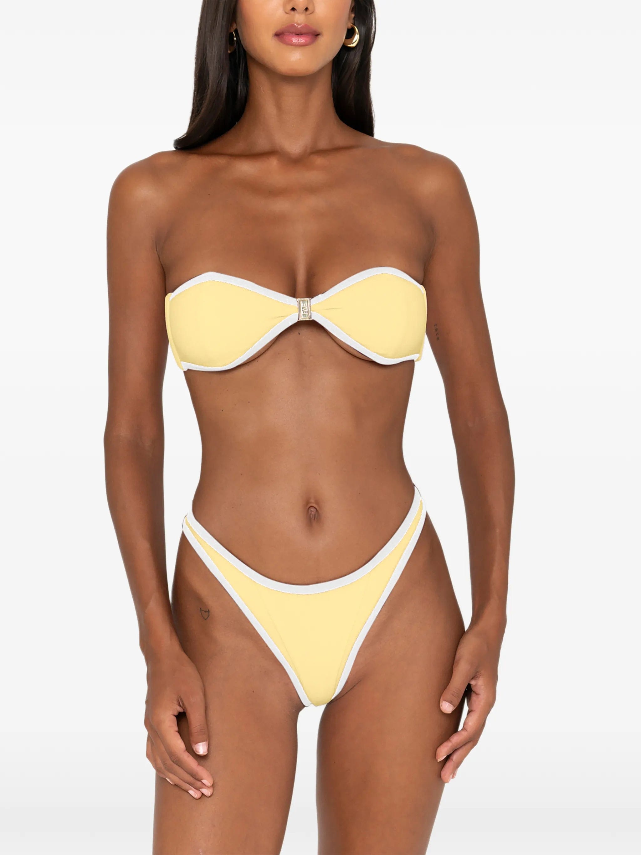 FAE SWIM Hailey piped bikini bottoms