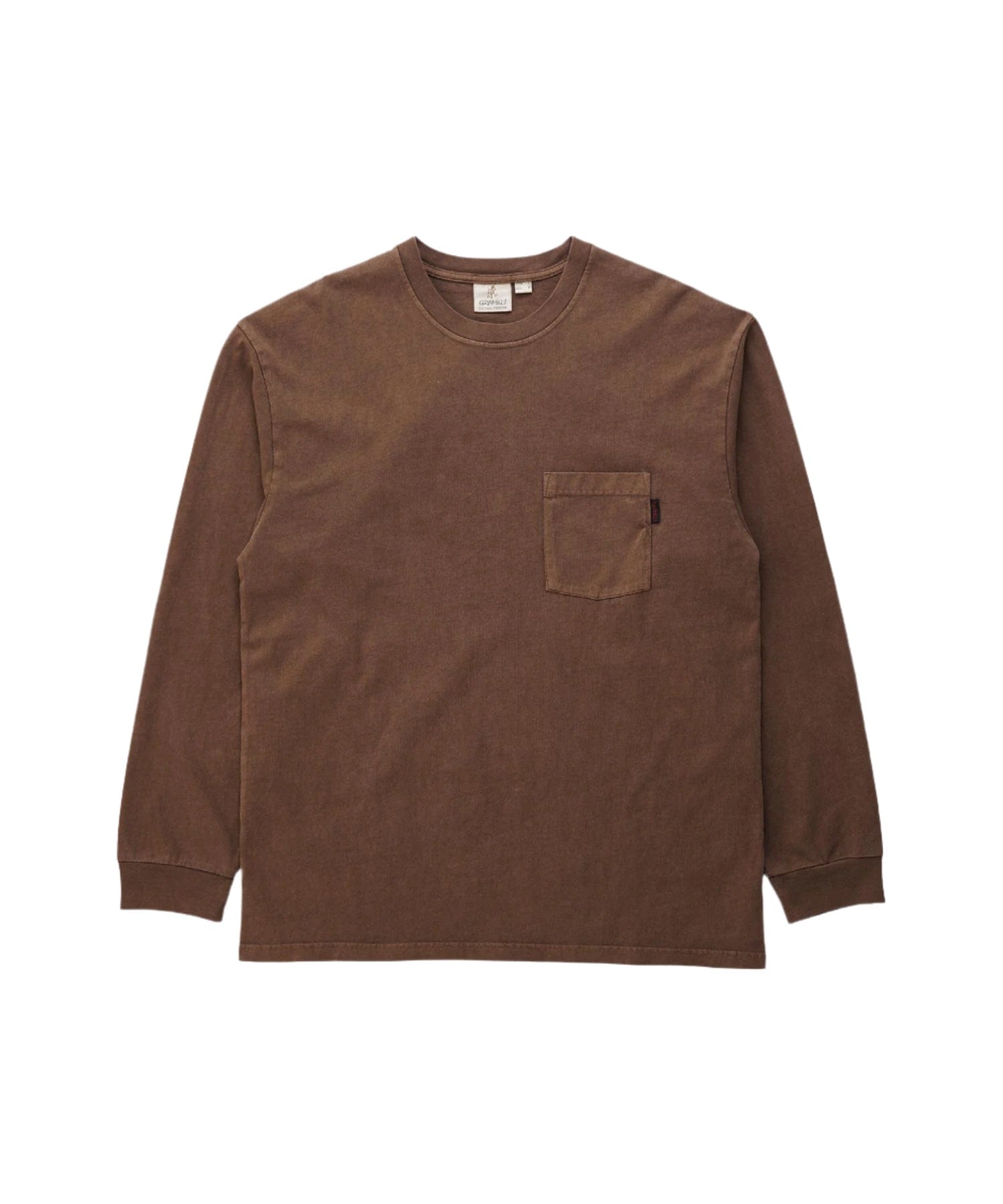 GRAMICCI L/S Pocket T-Shirt Pigment Dyed brown pigment